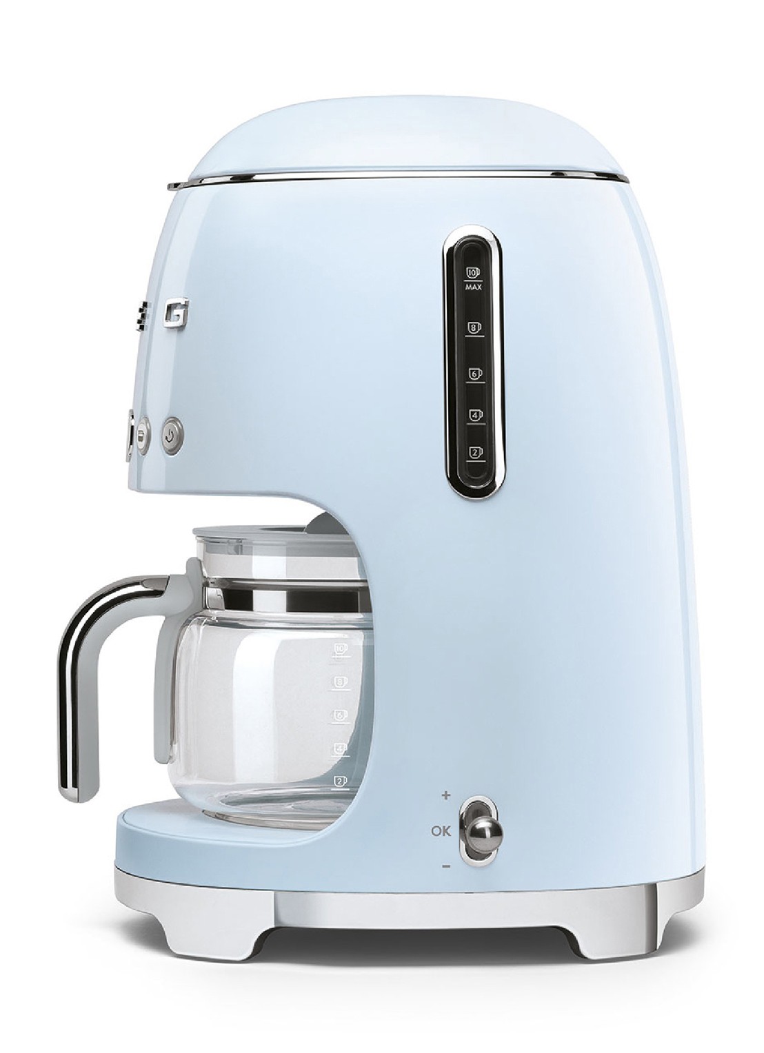 SMEG 50's Style filterkoffiemachine DCF02PBEU - voorkant 3 pastelblauw