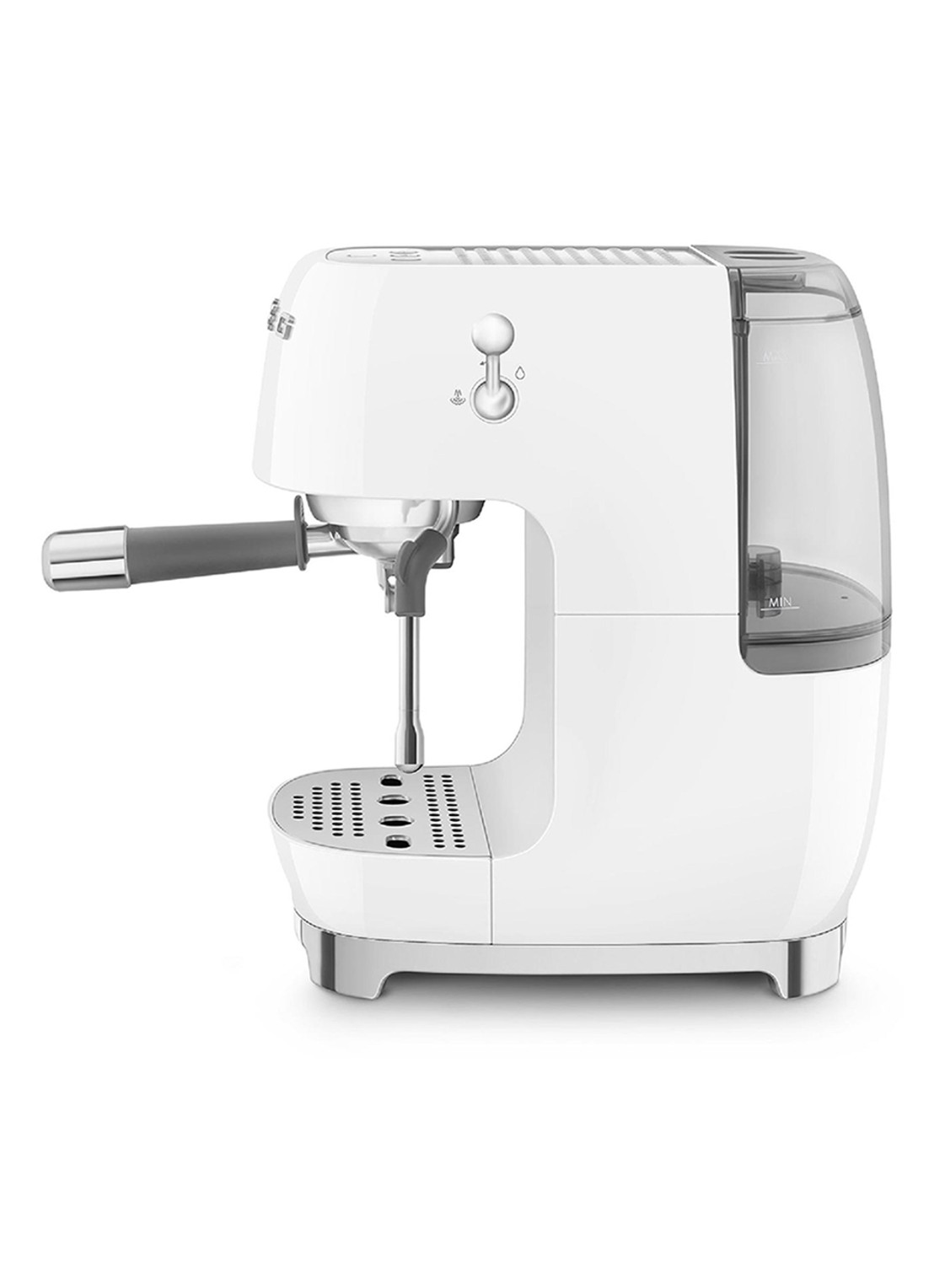 SMEG 50's Style handmatige espressomachine ECF03 - achterkant 4 wit