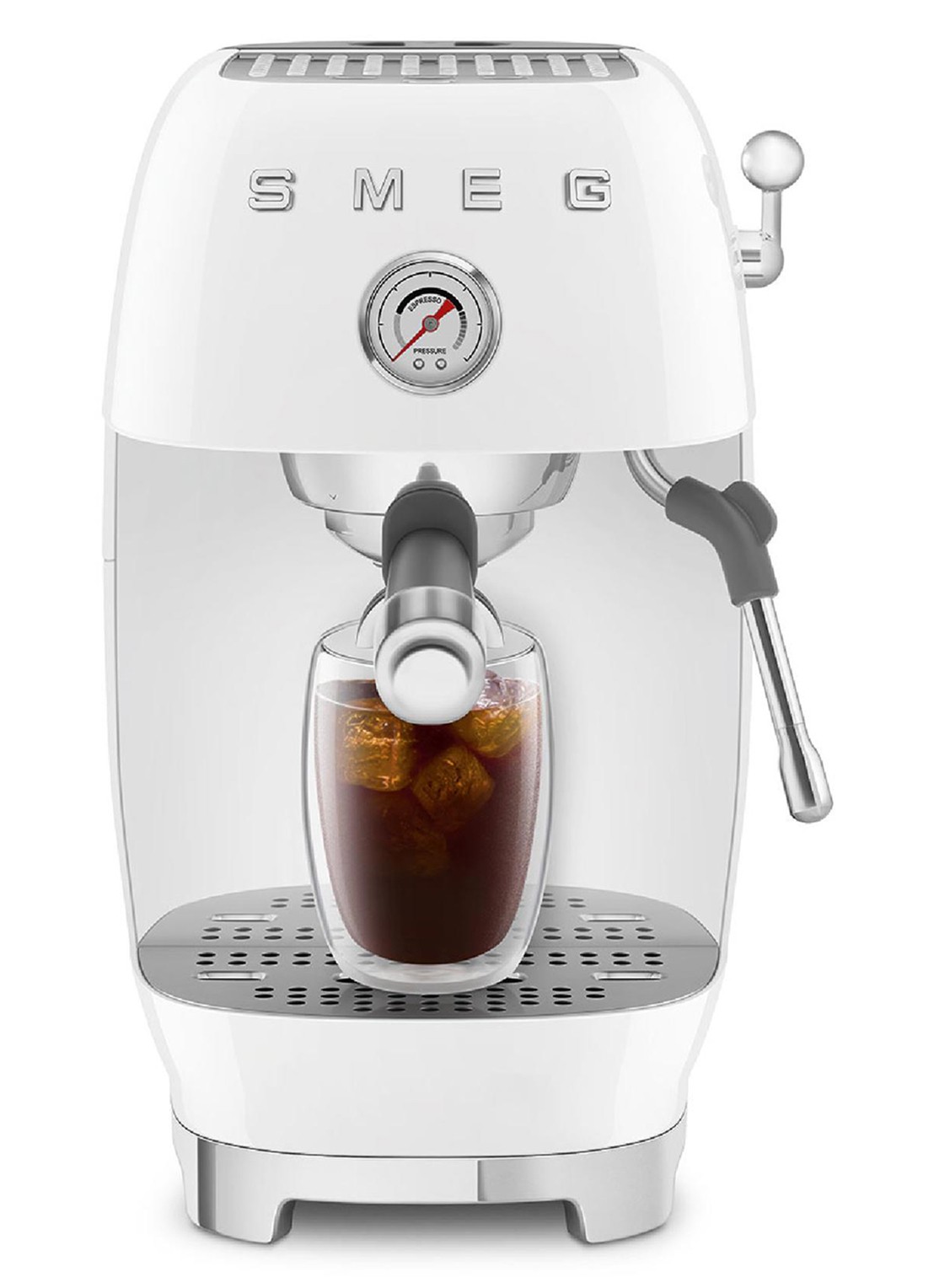 SMEG 50's Style handmatige espressomachine ECF03 - detail 3 wit