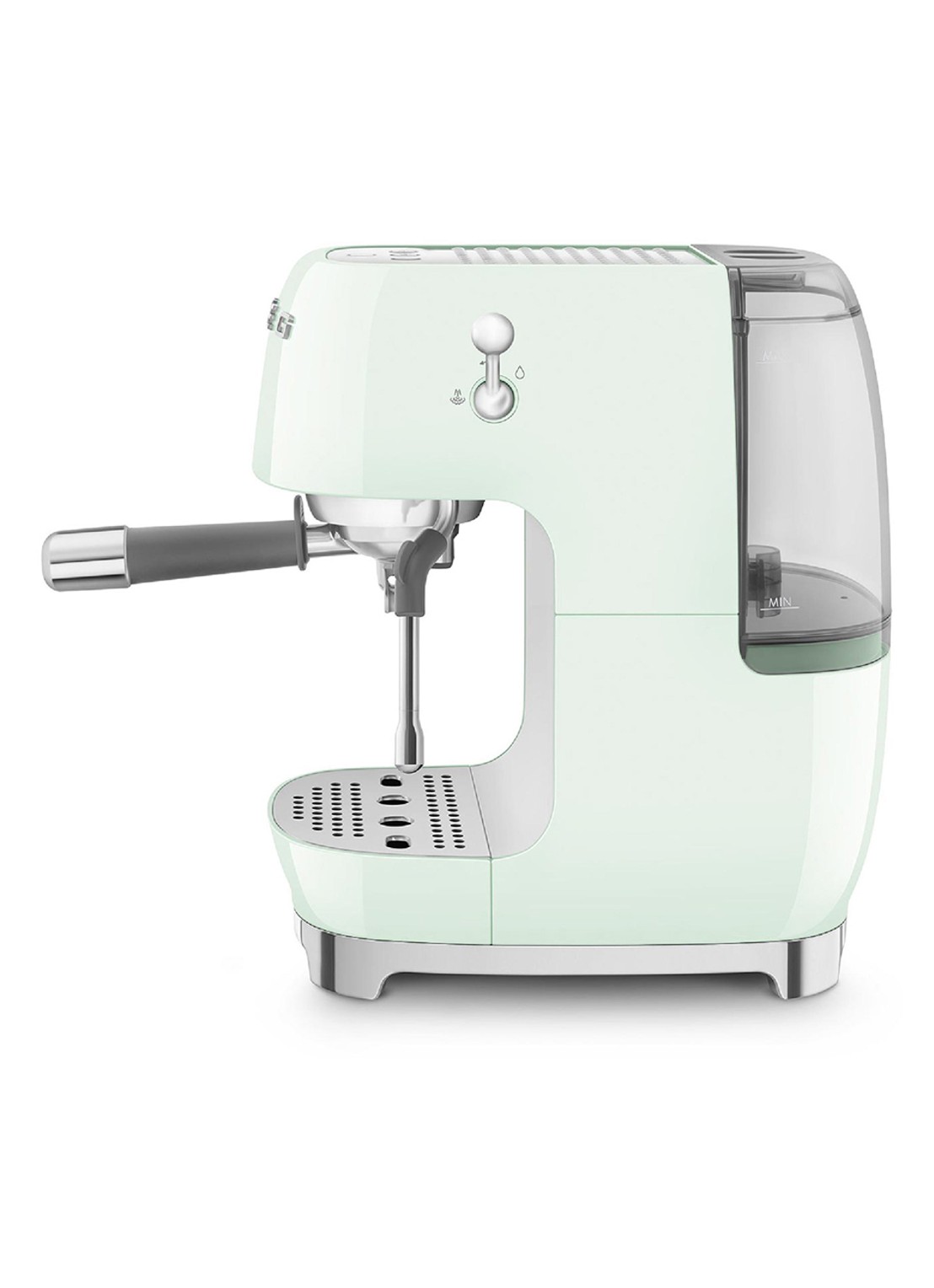 SMEG 50's Style handmatige espressomachine ECF03 - achterkant 4 mint
