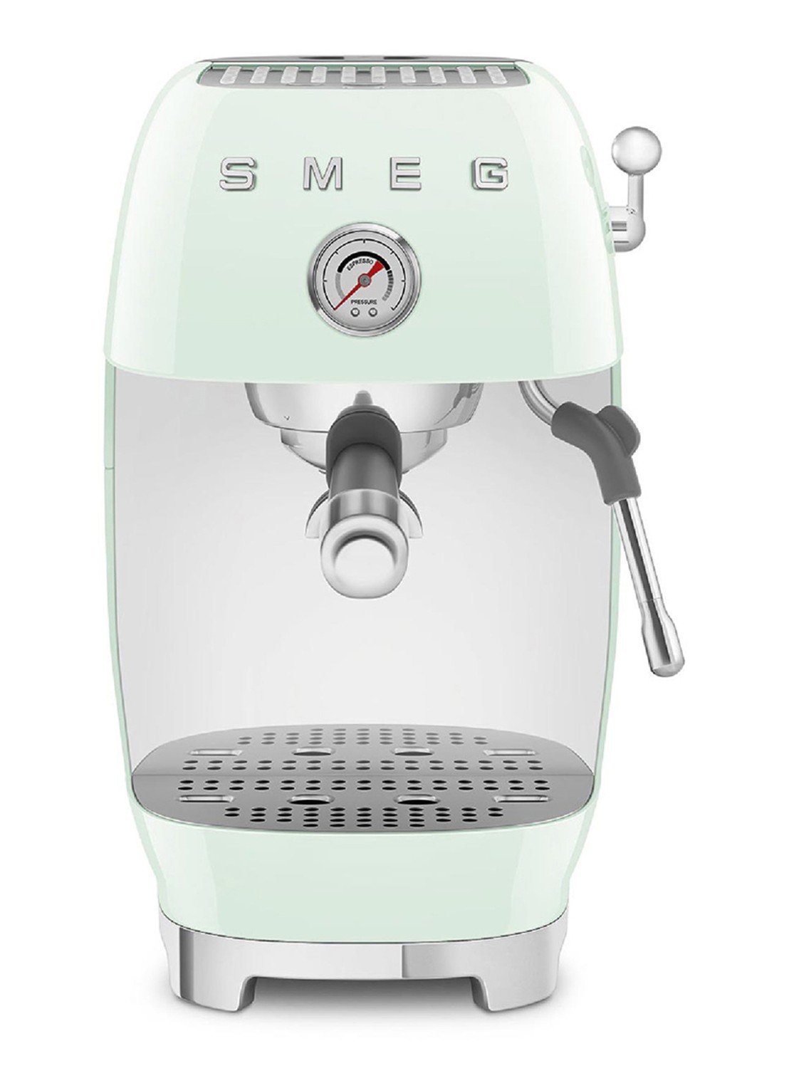 SMEG 50's Style handmatige espressomachine ECF03 - voorkant mint