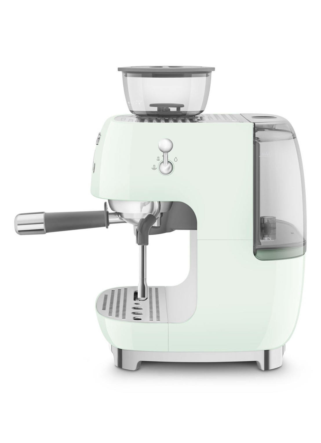 SMEG 50's Style handmatige espressomachine EGF03PGEU - achterkant watergroen