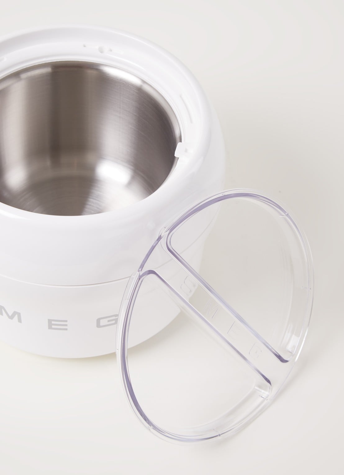 SMEG 50's Style Icecream Maker Bowl ijsmaker 1,1 liter - detail wit