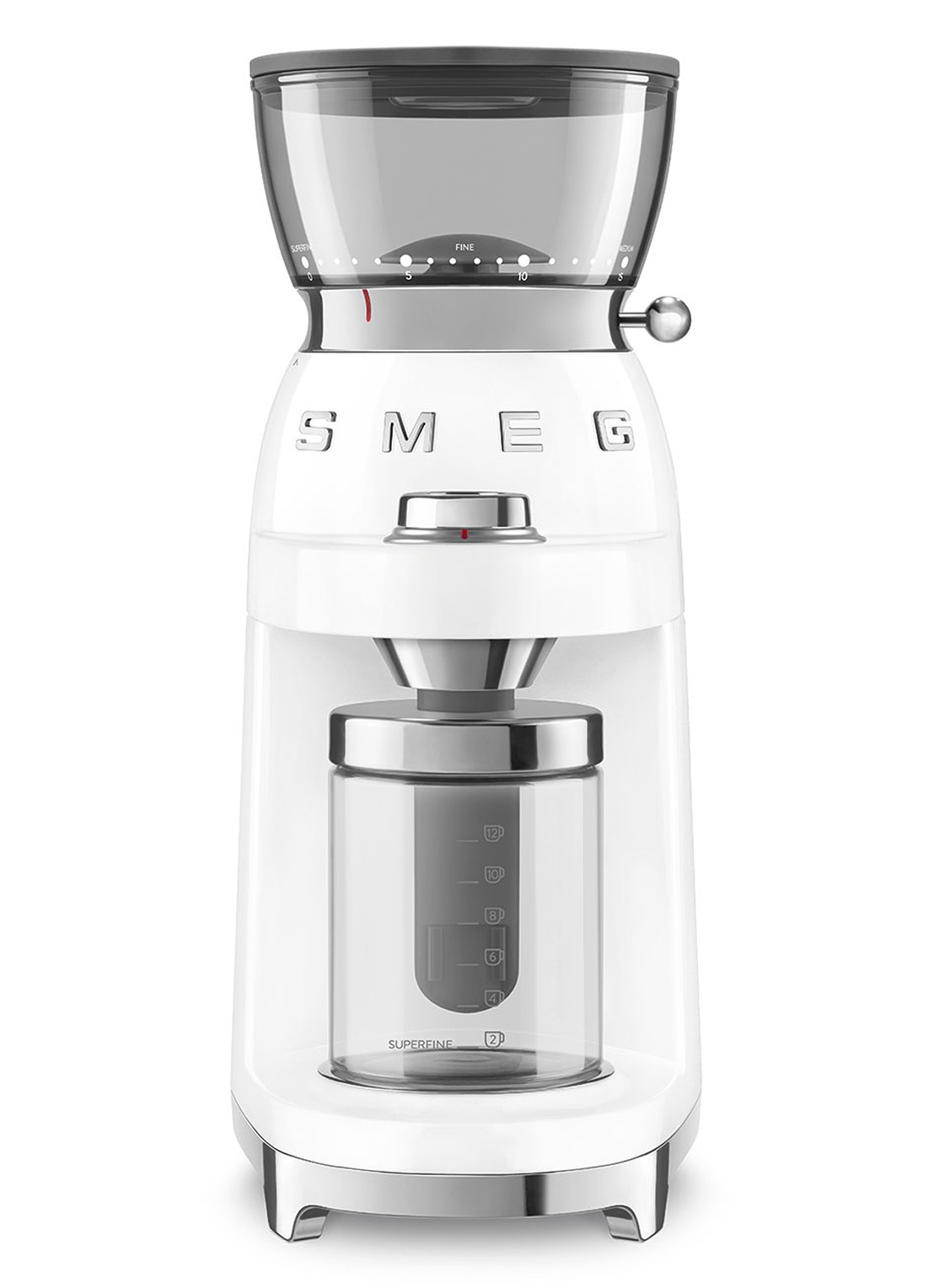 SMEG 50's Style koffiemolen CGF03 - voorkant wit