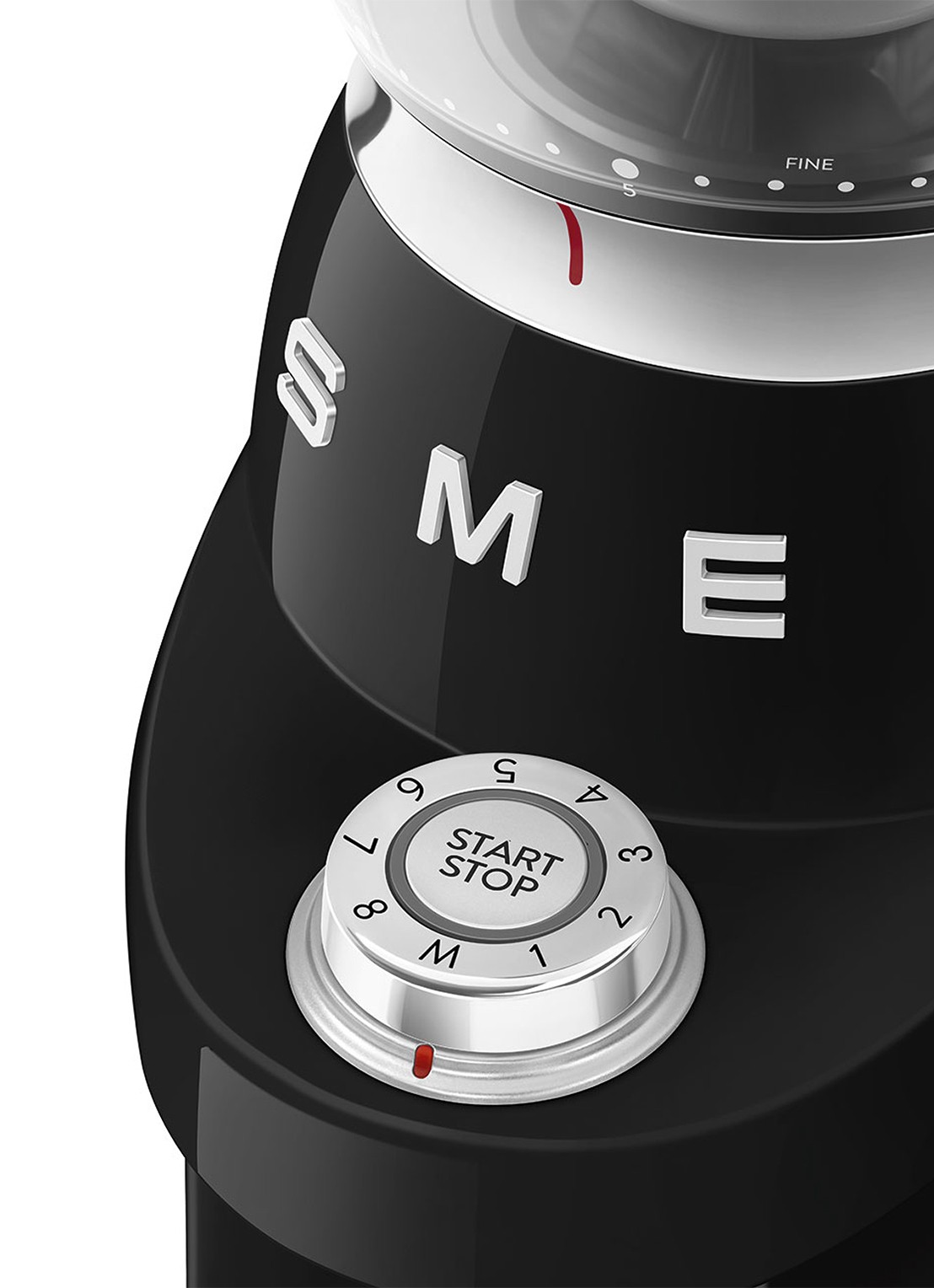 SMEG 50's Style koffiemolen CGF03 - detail 3 zwart