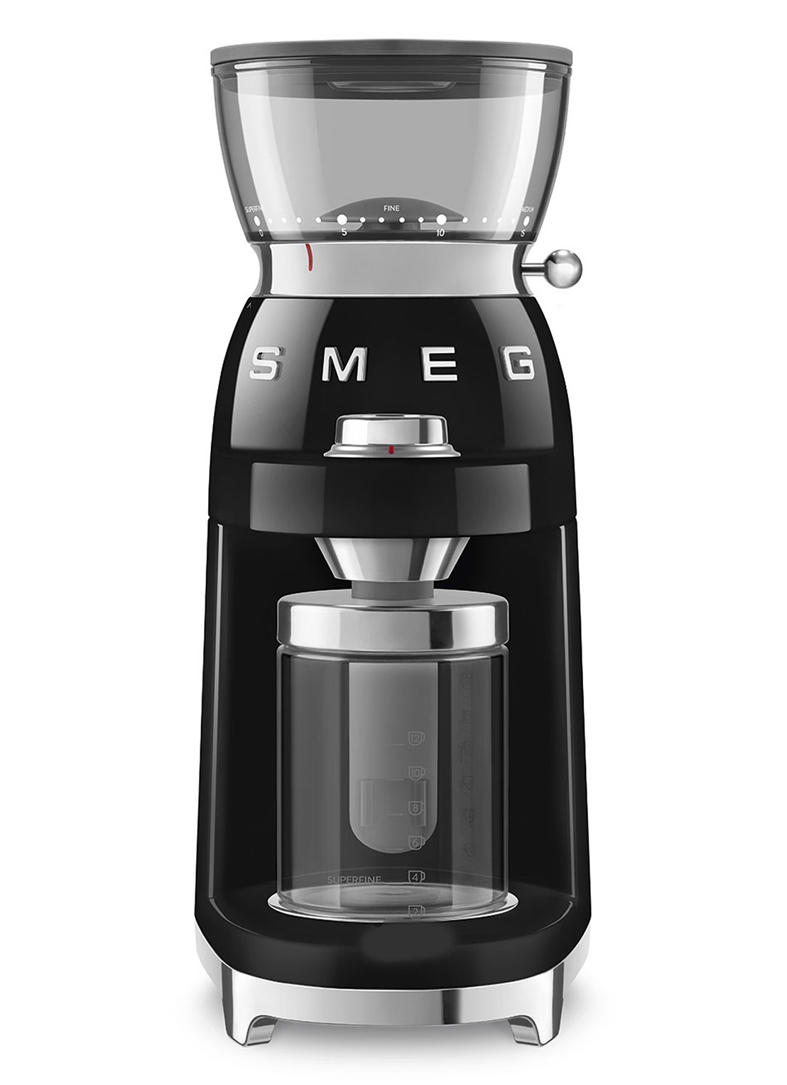 SMEG 50's Style koffiemolen CGF03 - voorkant zwart