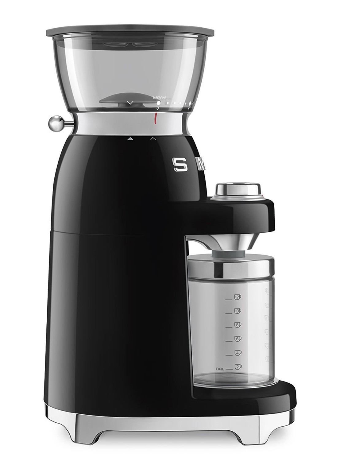 SMEG 50's Style koffiemolen CGF03 - voorkant 2 zwart