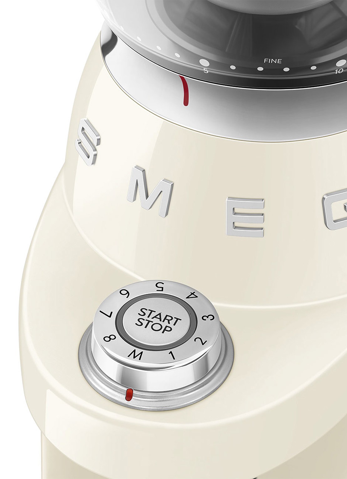 SMEG 50's Style koffiemolen CGF03 - detail 3 beige