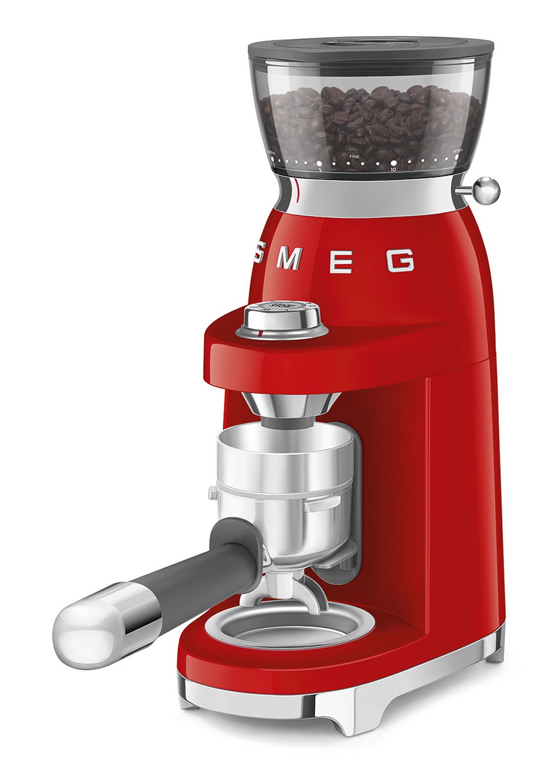 SMEG 50's Style koffiemolen CGF03 - achterkant rood