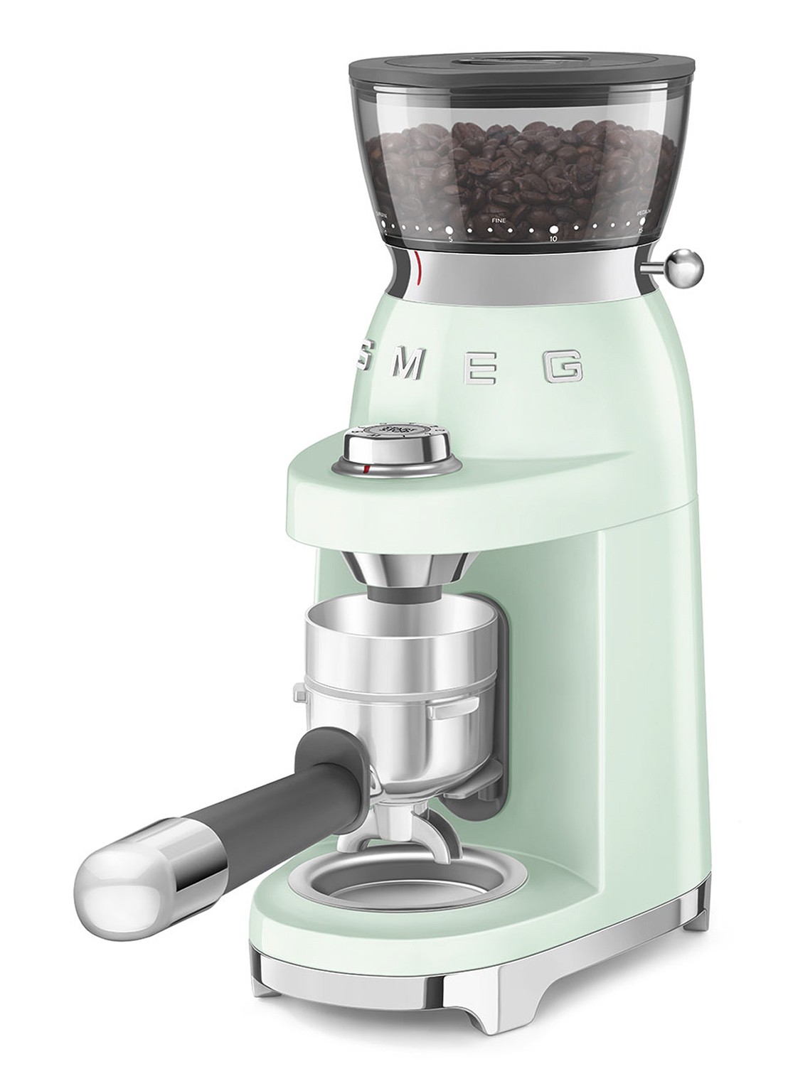 SMEG 50's Style koffiemolen CGF03 - achterkant 4 mint