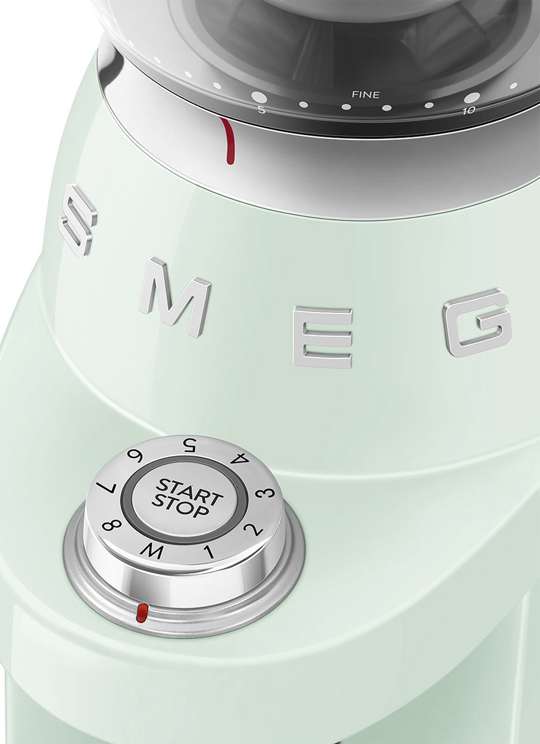 SMEG 50's Style koffiemolen CGF03 - detail 3 mint