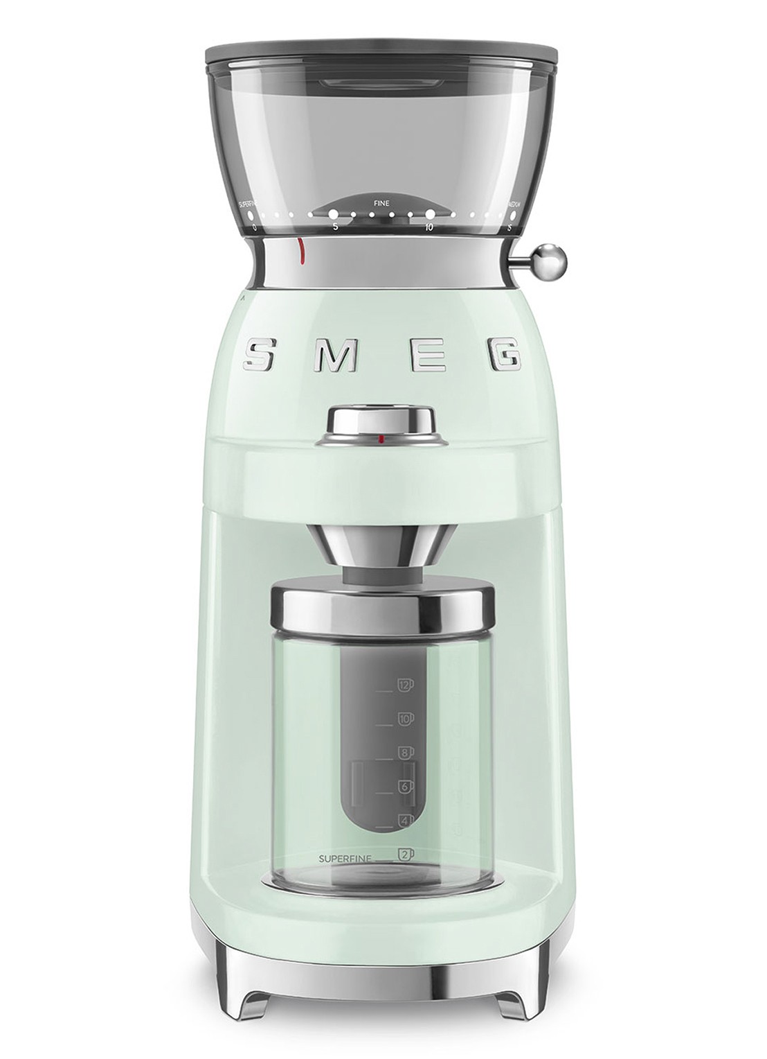 SMEG 50's Style koffiemolen CGF03 - voorkant mint