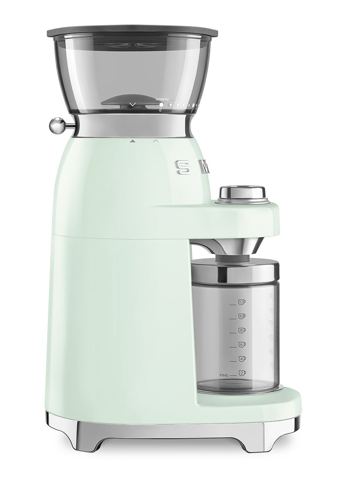SMEG 50's Style koffiemolen CGF03 - voorkant 2 mint
