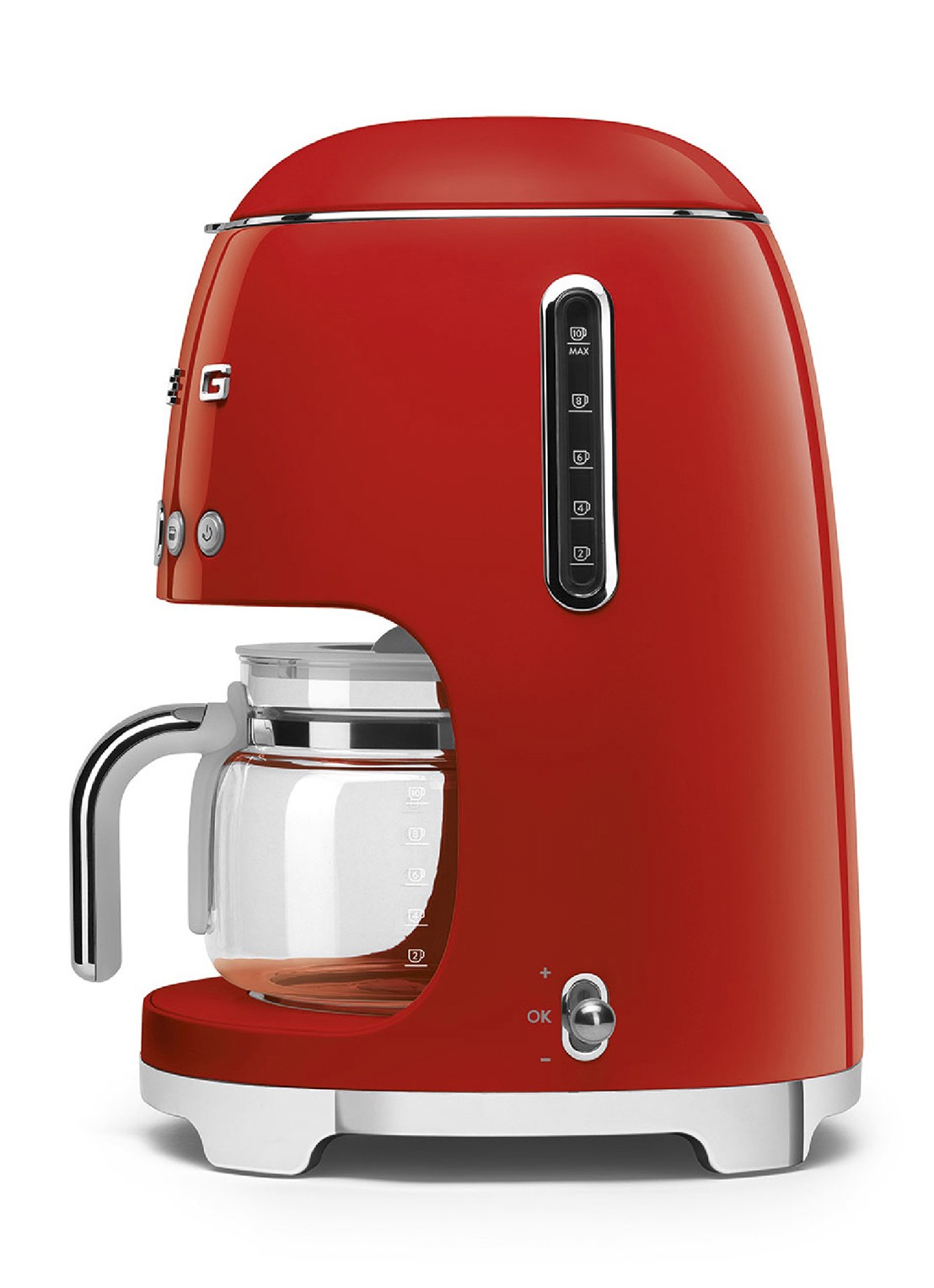 SMEG 50's Style koffiezetapparaat DCF02RDEU - voorkant 2 rood