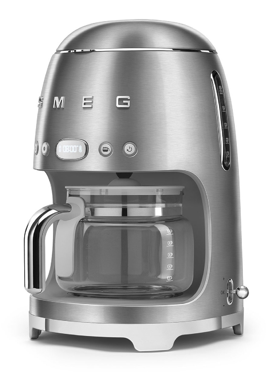 SMEG 50's Style koffiezetapparaat DCF02SSEU - detail rvs
