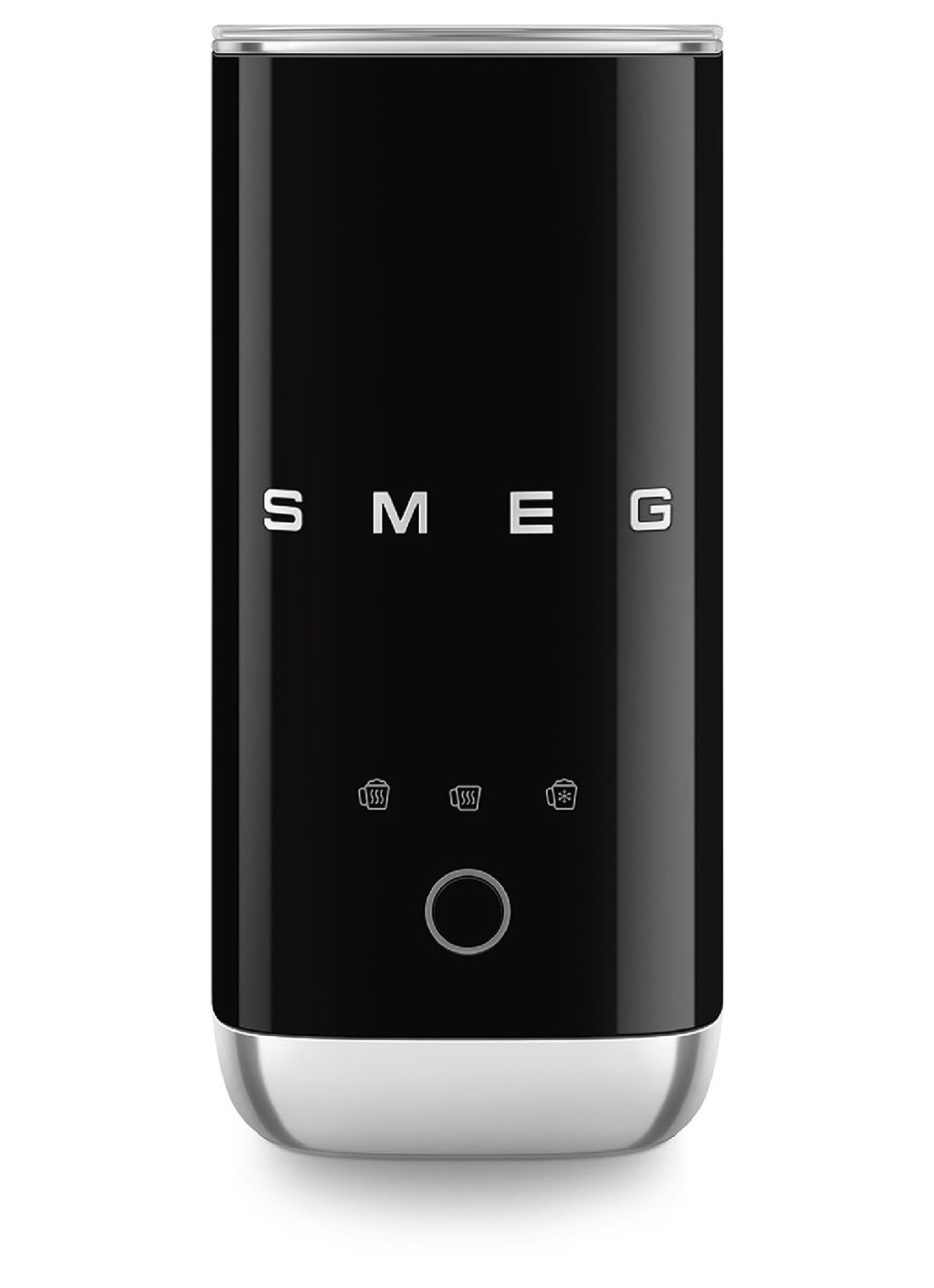 SMEG 50's Style melkopschuimer 180 ml MFF02 - voorkant zwart