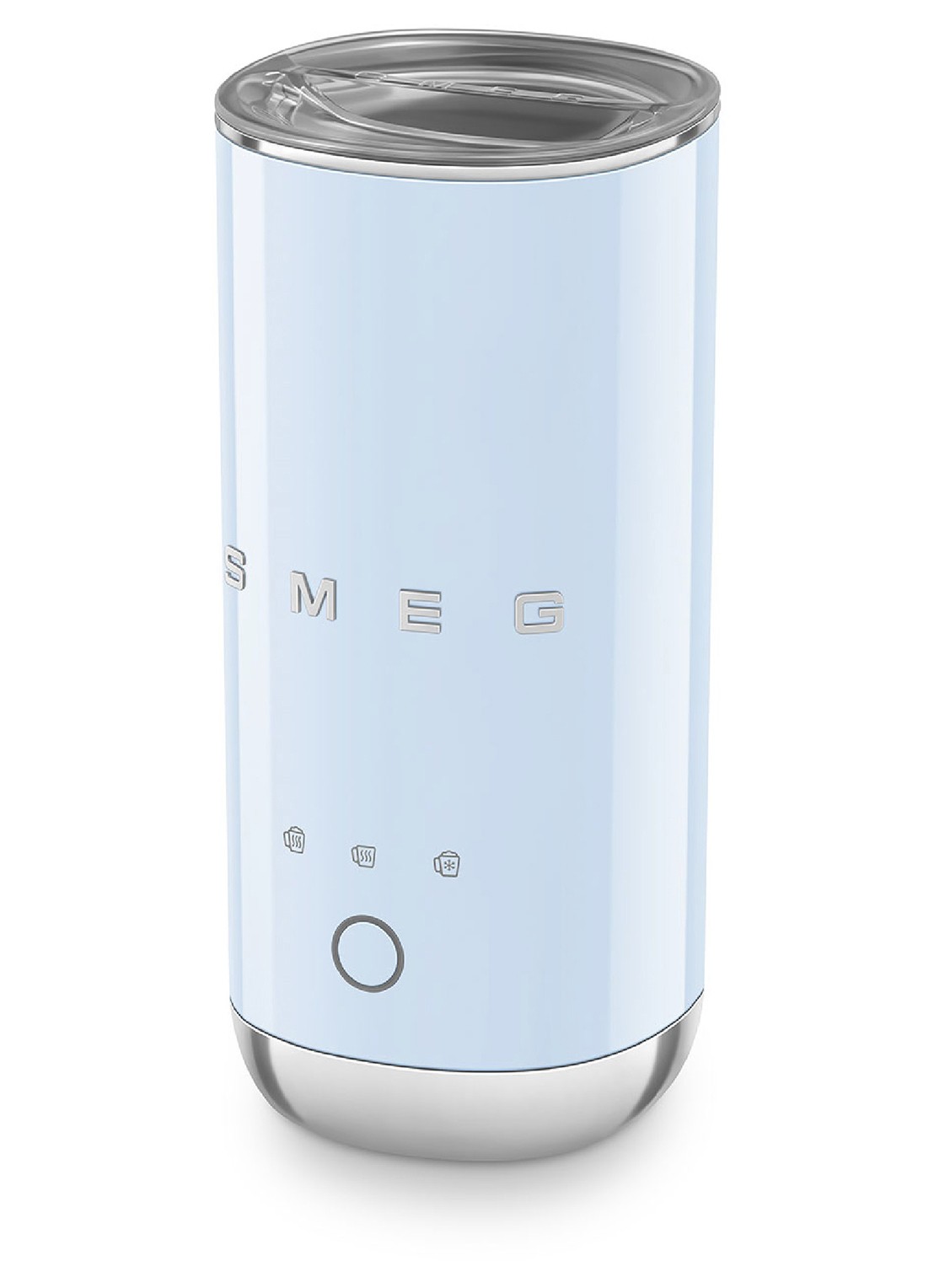 SMEG 50's Style melkopschuimer 180 ml MFF02 - achterkant 3 lichtblauw