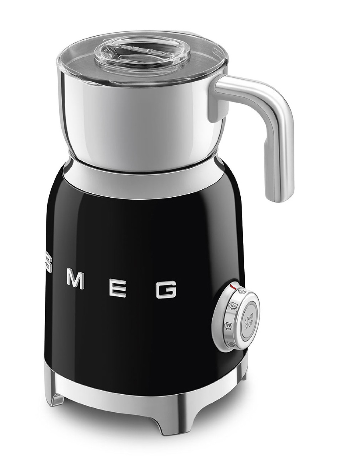 SMEG 50's Style melkopschuimer 600 ml MFF11BLEU - achterkant zwart