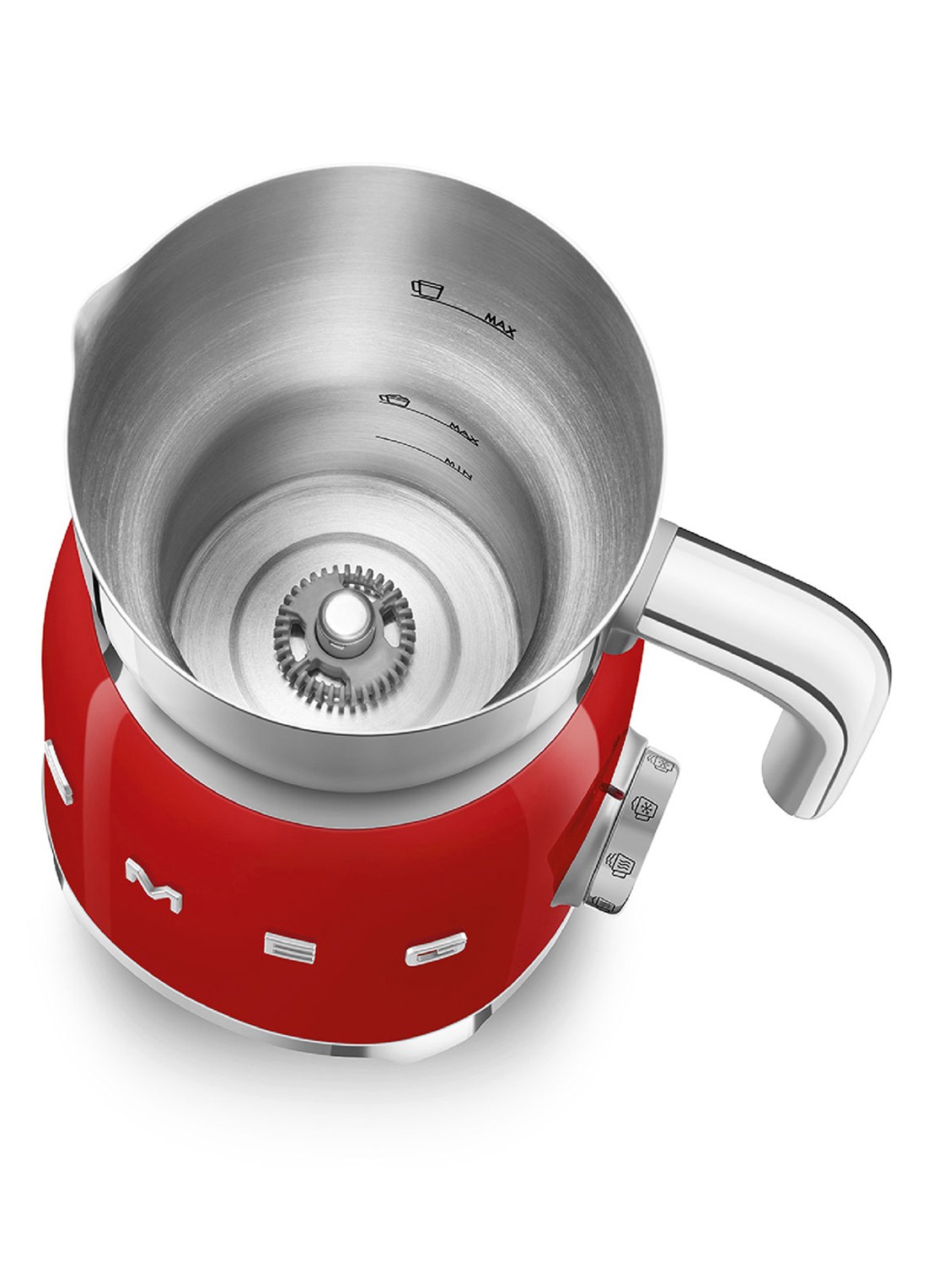SMEG 50's Style Melkopschuimer 600 ml - detail 4 rood