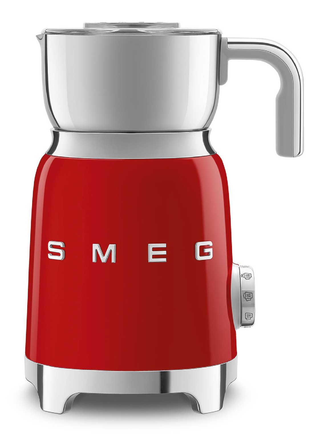 SMEG 50's Style Melkopschuimer 600 ml - voorkant 2 rood
