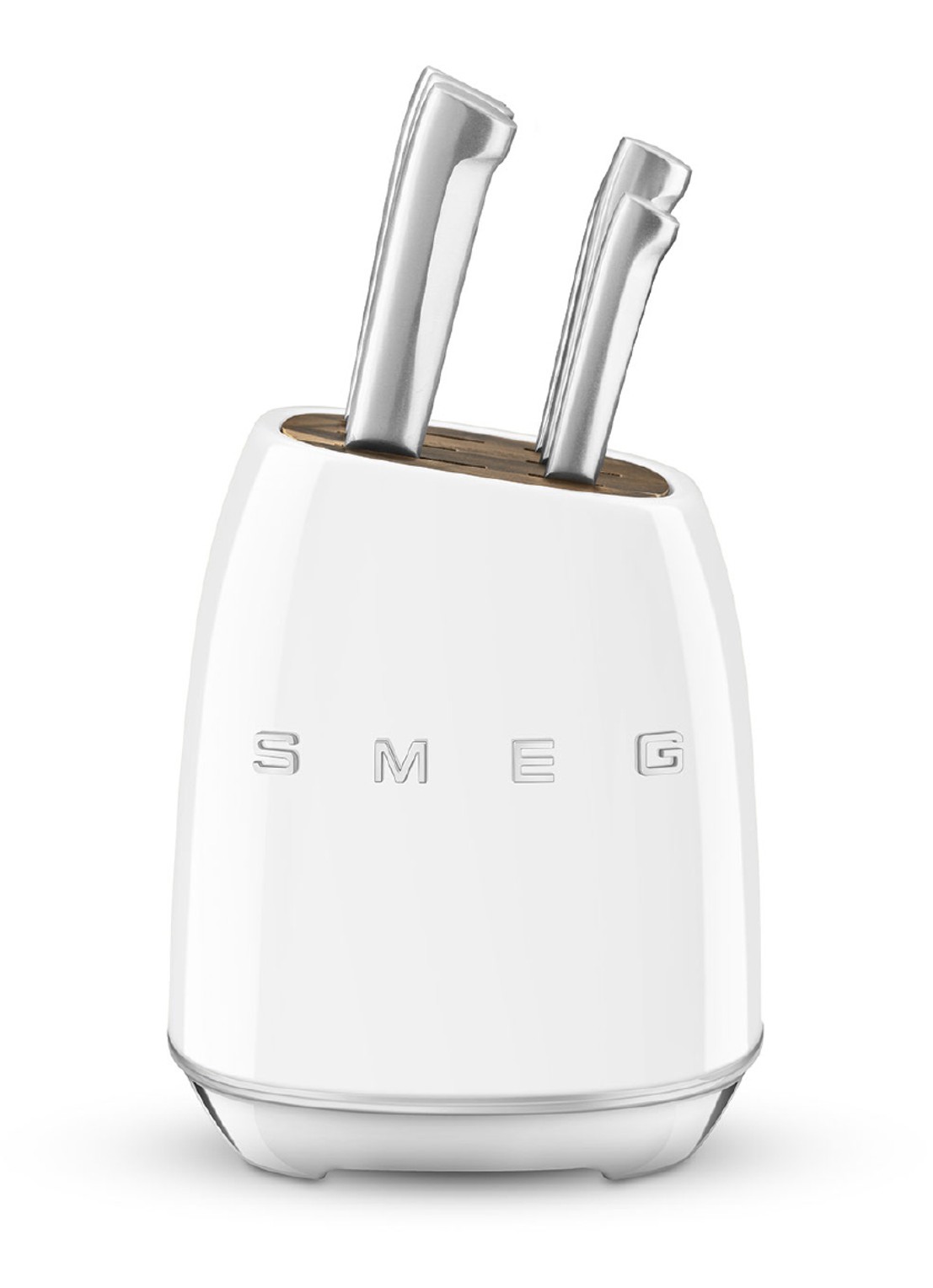 SMEG 50's Style messenblok met messenset 6-delig - voorkant wit