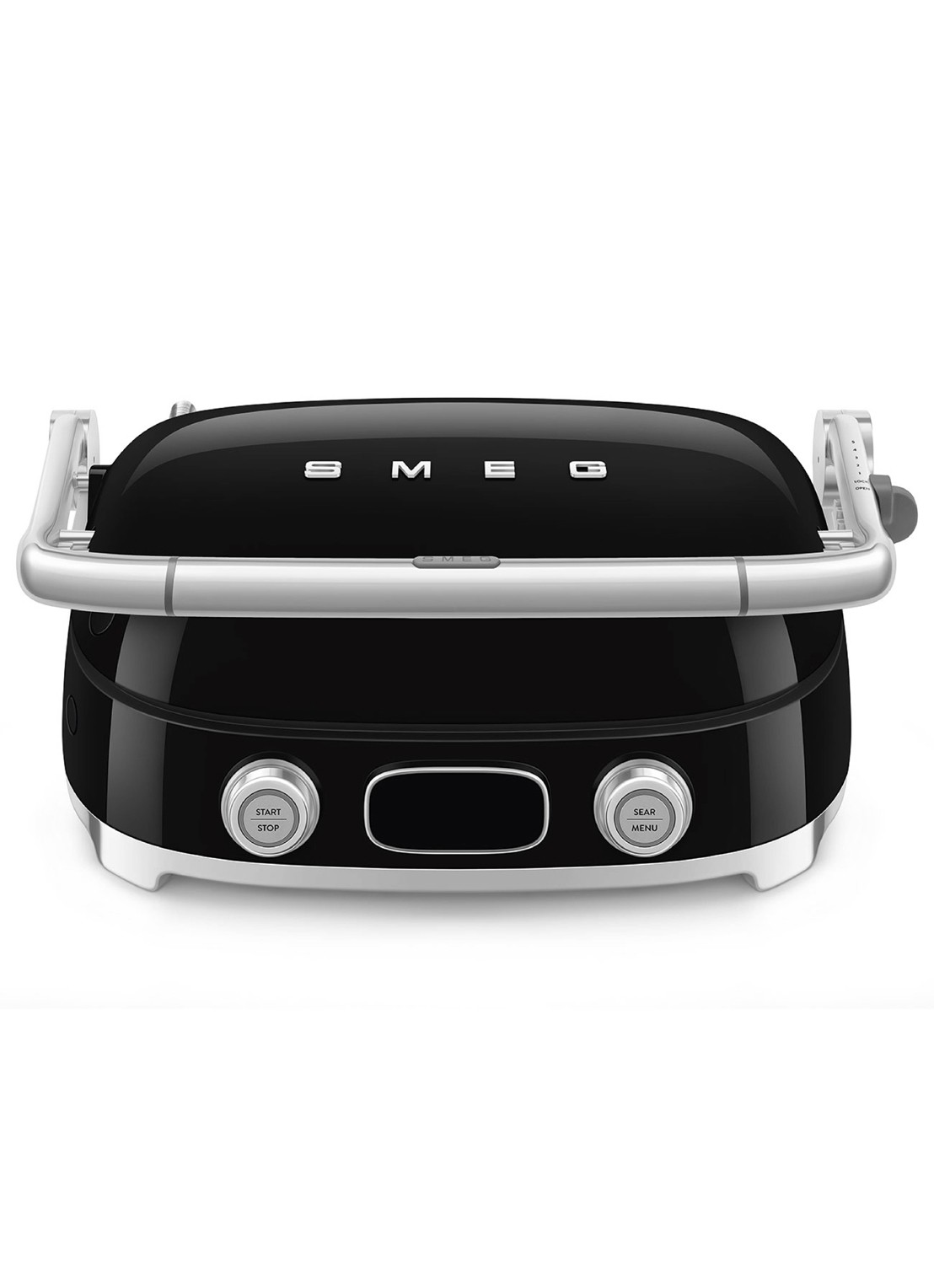 SMEG 50's Style multi grill MGF01BLEU - voorkant 3 zwart