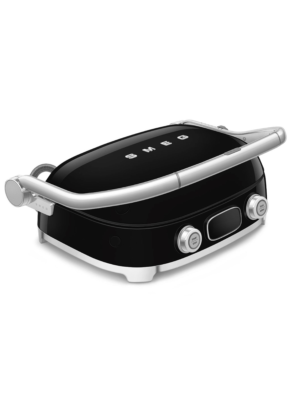 SMEG 50's Style multi grill MGF01BLEU - voorkant 4 zwart
