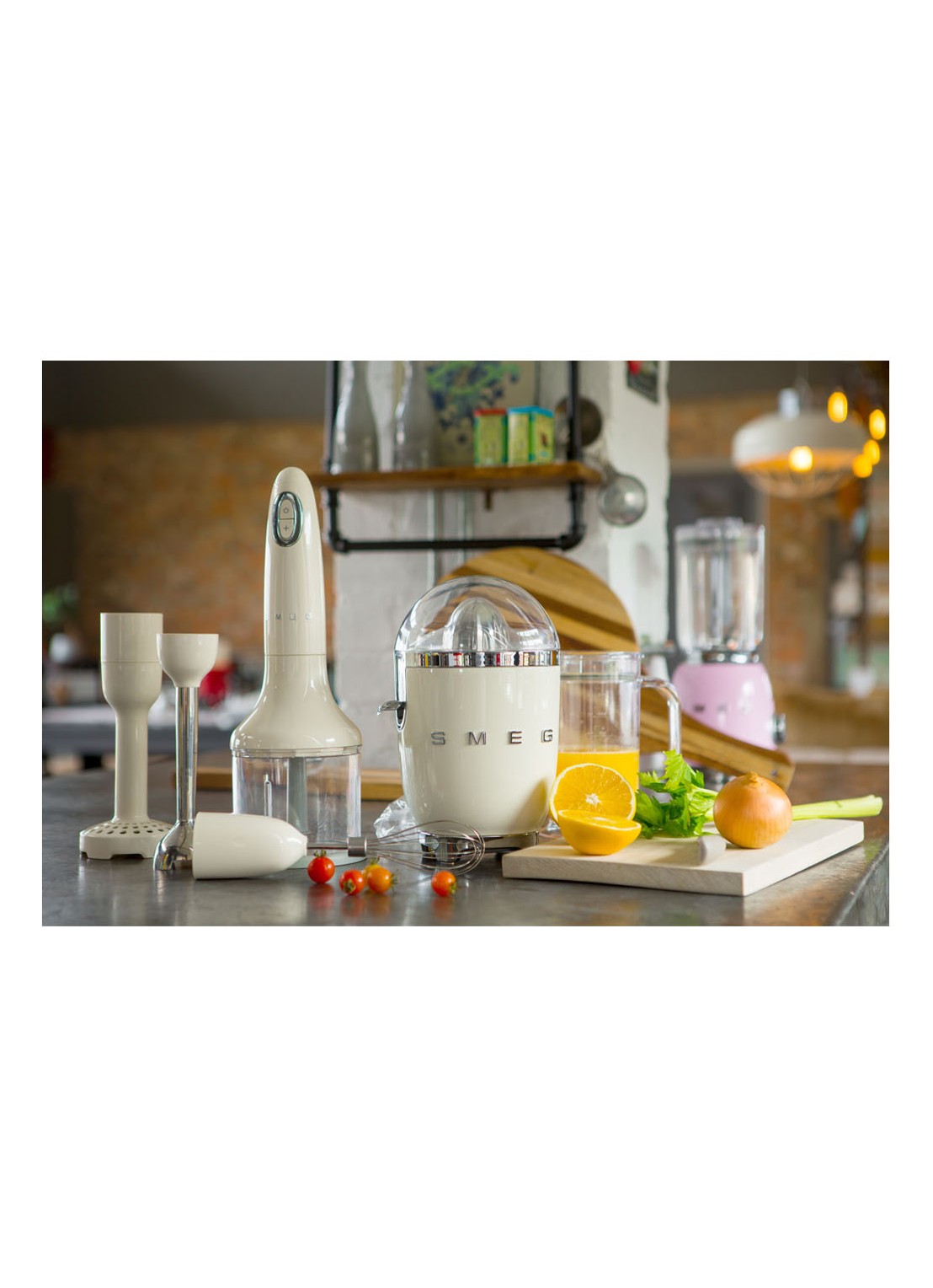 SMEG 50's Style staafmixer 5-delig HBF22CREU - detail 5 creme