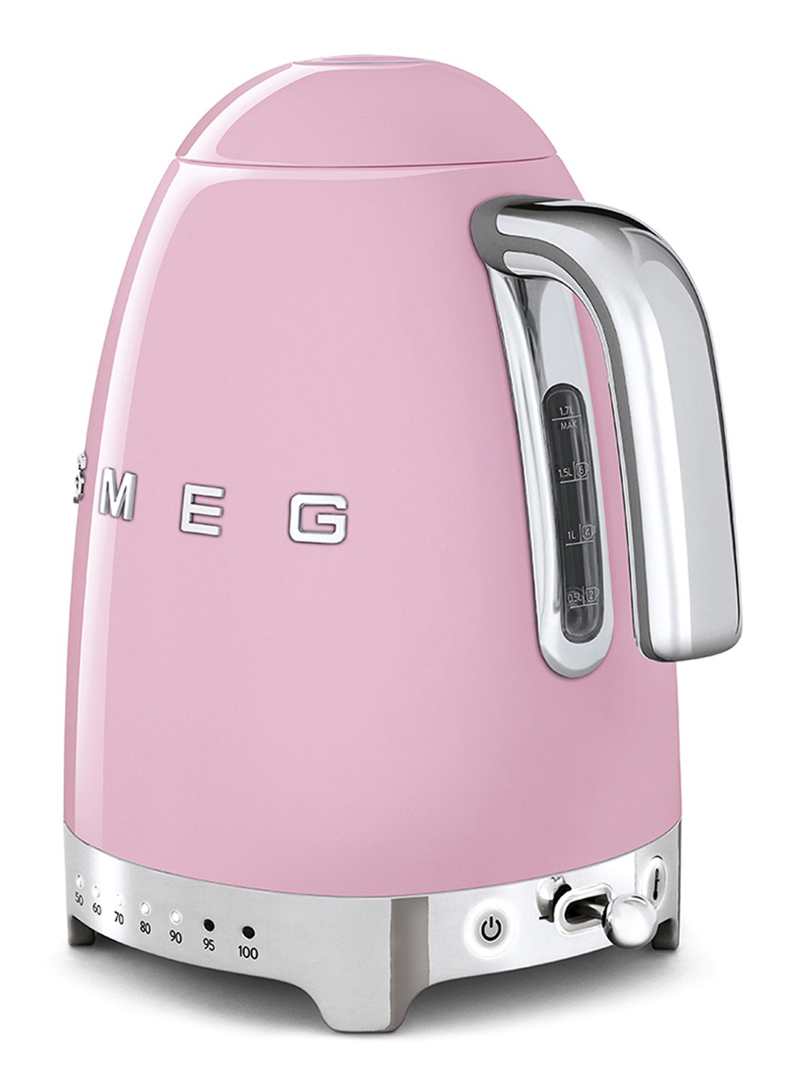 SMEG 50's style Variabele waterkoker 1,7 liter KLF04PKEU - achterkant 3 roze