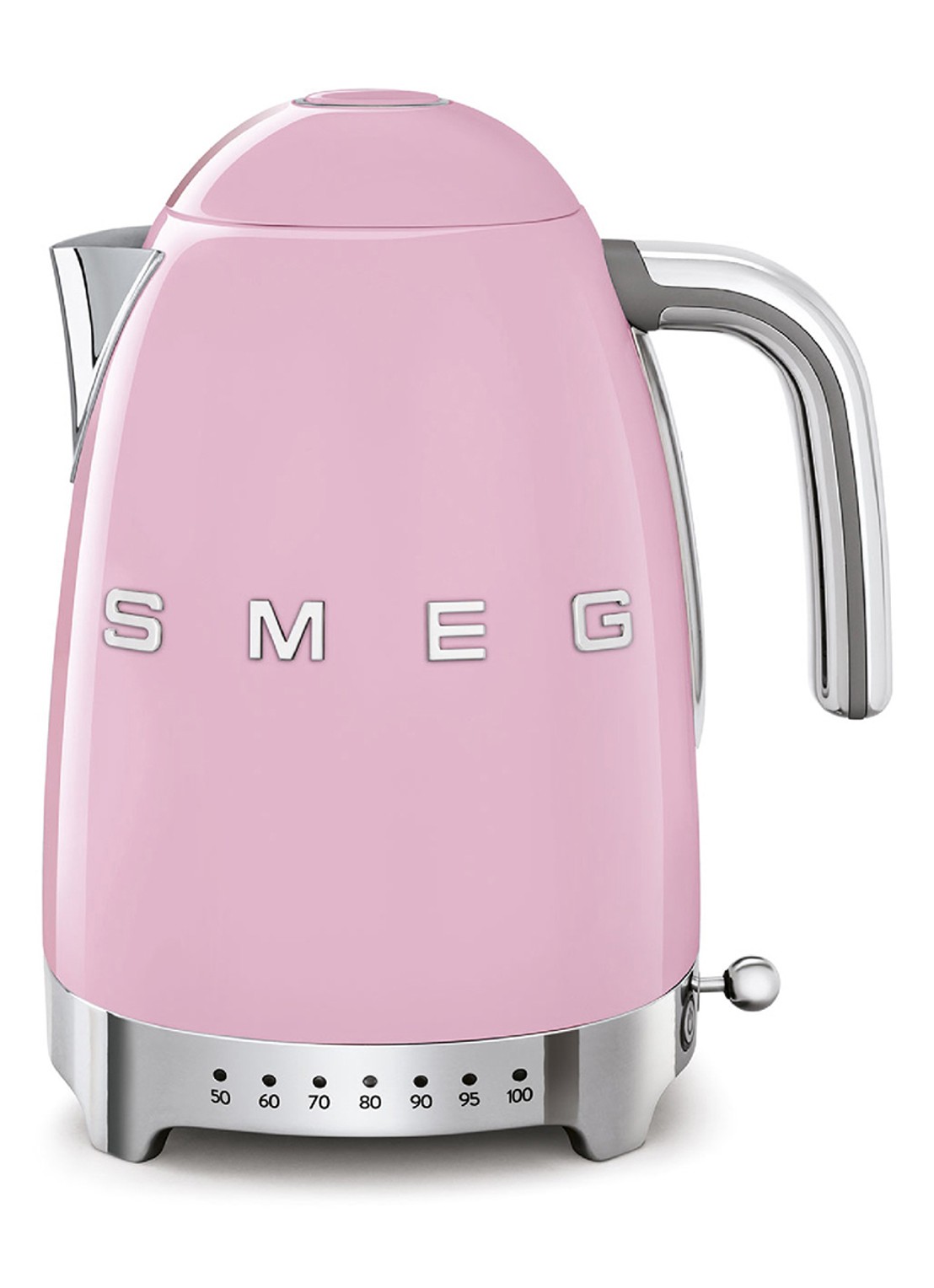 SMEG 50's style Variabele waterkoker 1,7 liter KLF04PKEU - voorkant roze