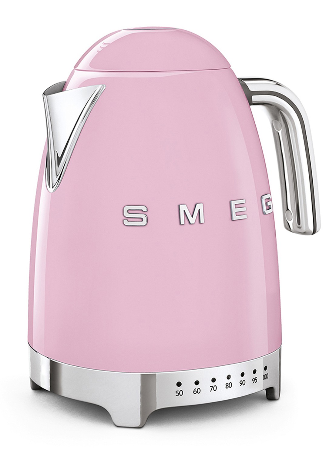 SMEG 50's style Variabele waterkoker 1,7 liter KLF04PKEU - voorkant 2 roze
