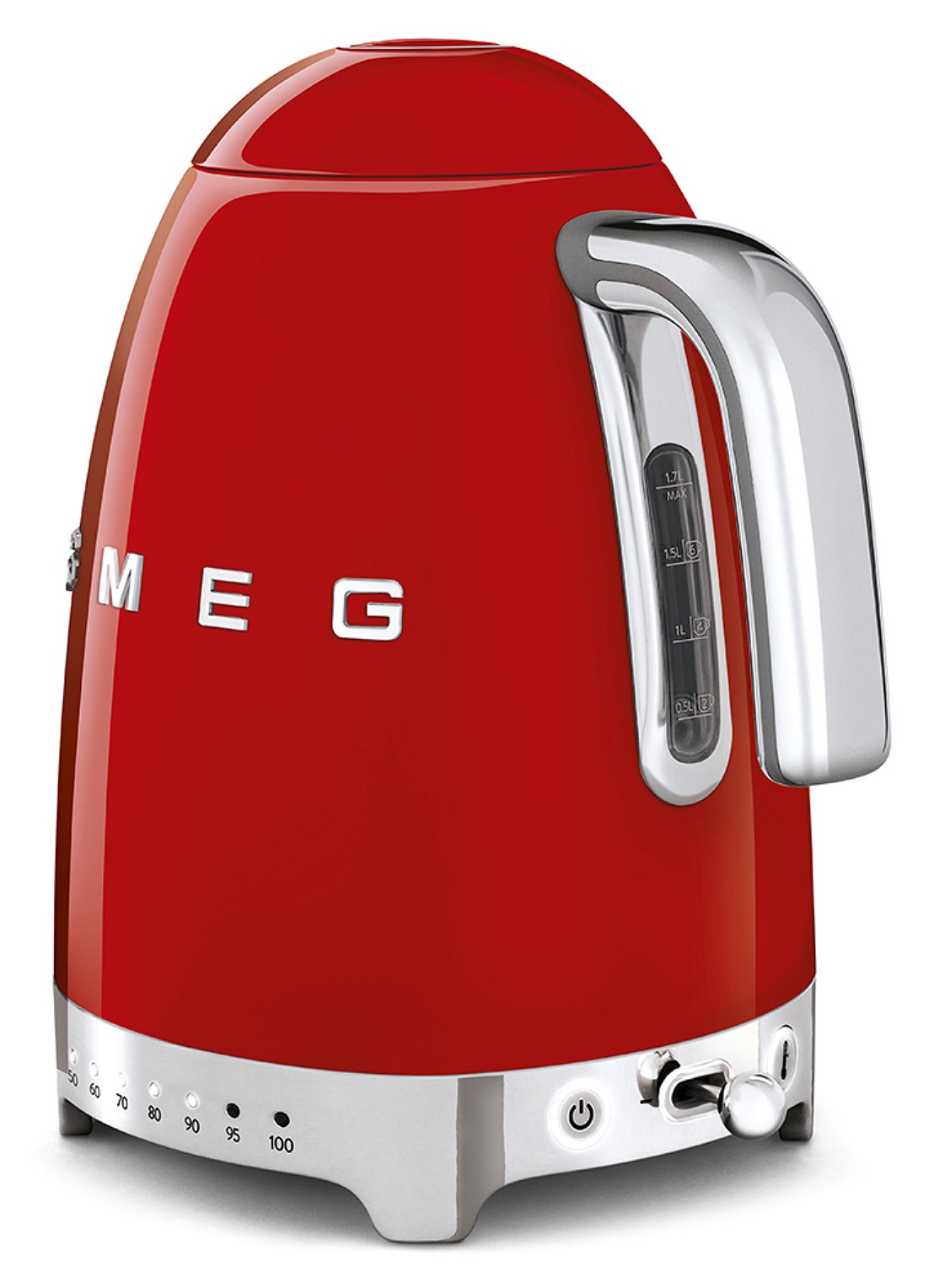 SMEG 50's Style Variabele waterkoker 1,7 liter KLF04RDEU - achterkant rood