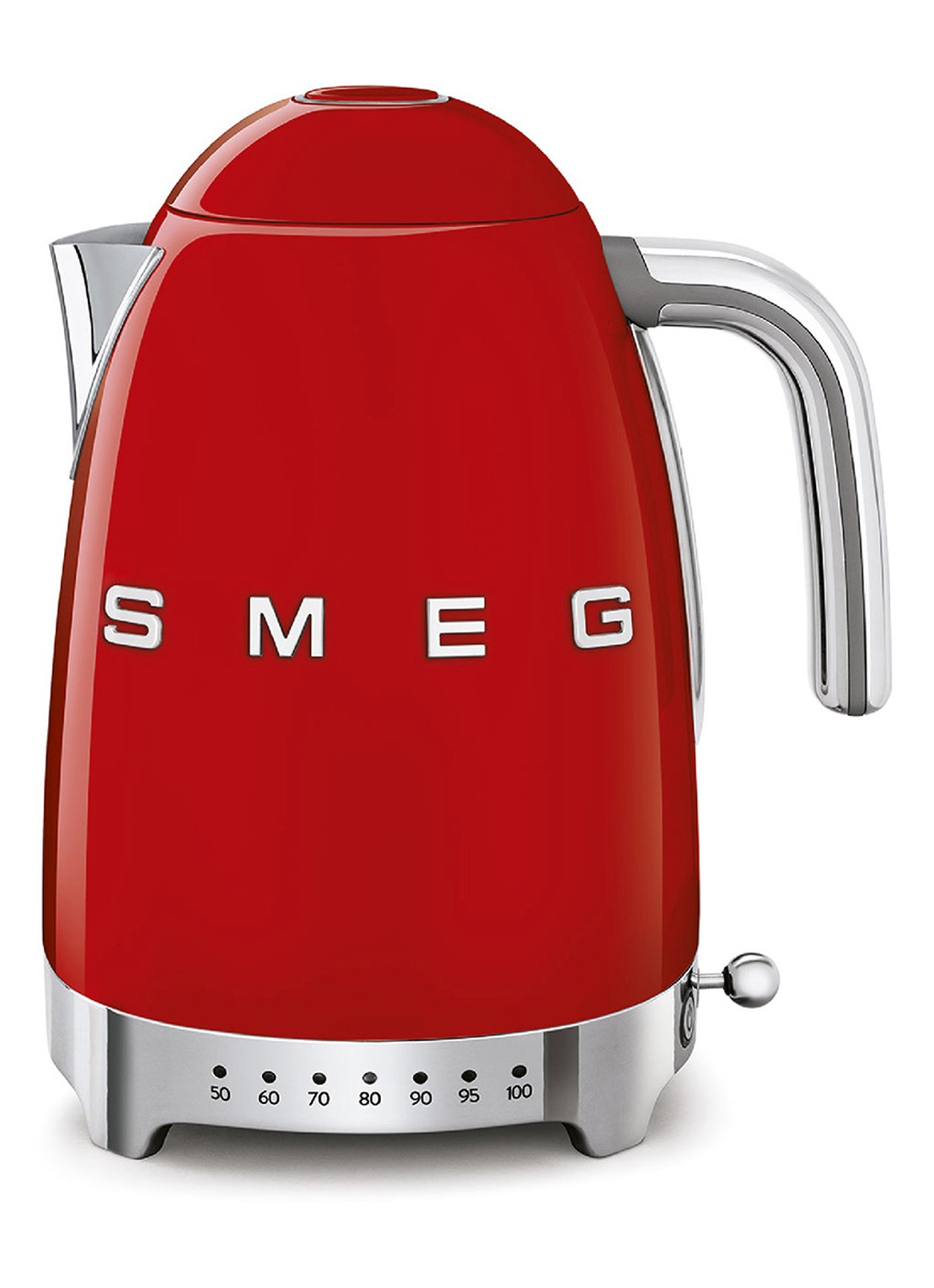 SMEG 50's Style Variabele waterkoker 1,7 liter KLF04RDEU - voorkant 2 rood