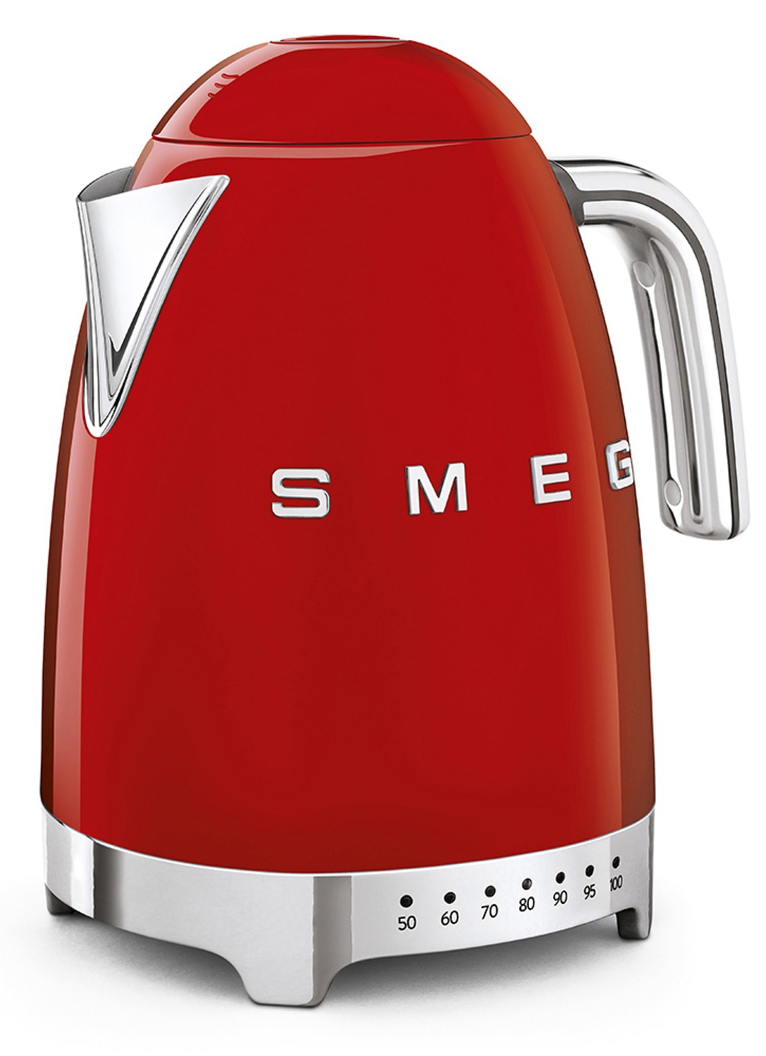 SMEG 50's Style Variabele waterkoker 1,7 liter KLF04RDEU - voorkant 3 rood