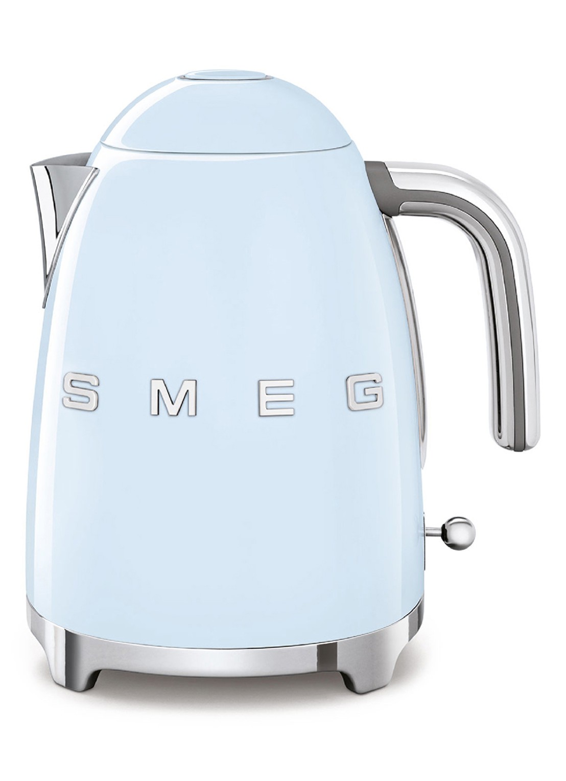SMEG 50's Style waterkoker 1,7 liter KLF03PBEU - voorkant 2 pastelblauw