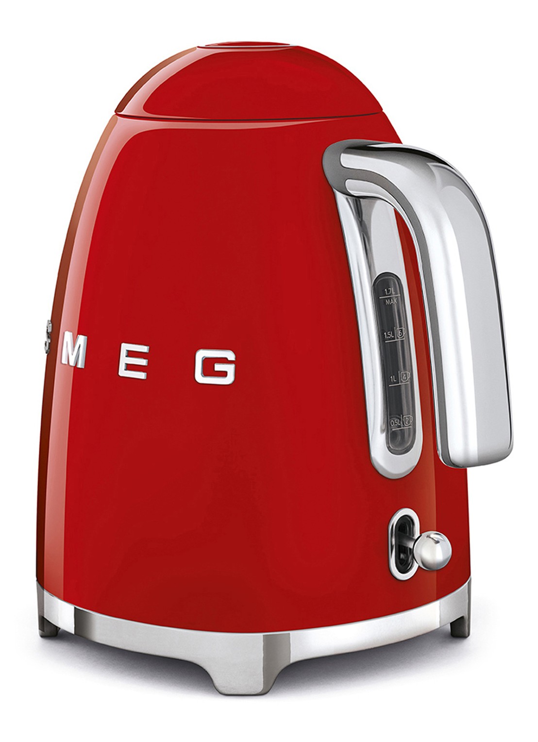 SMEG 50's Style waterkoker 1,7 liter KLF03RDEU - achterkant rood