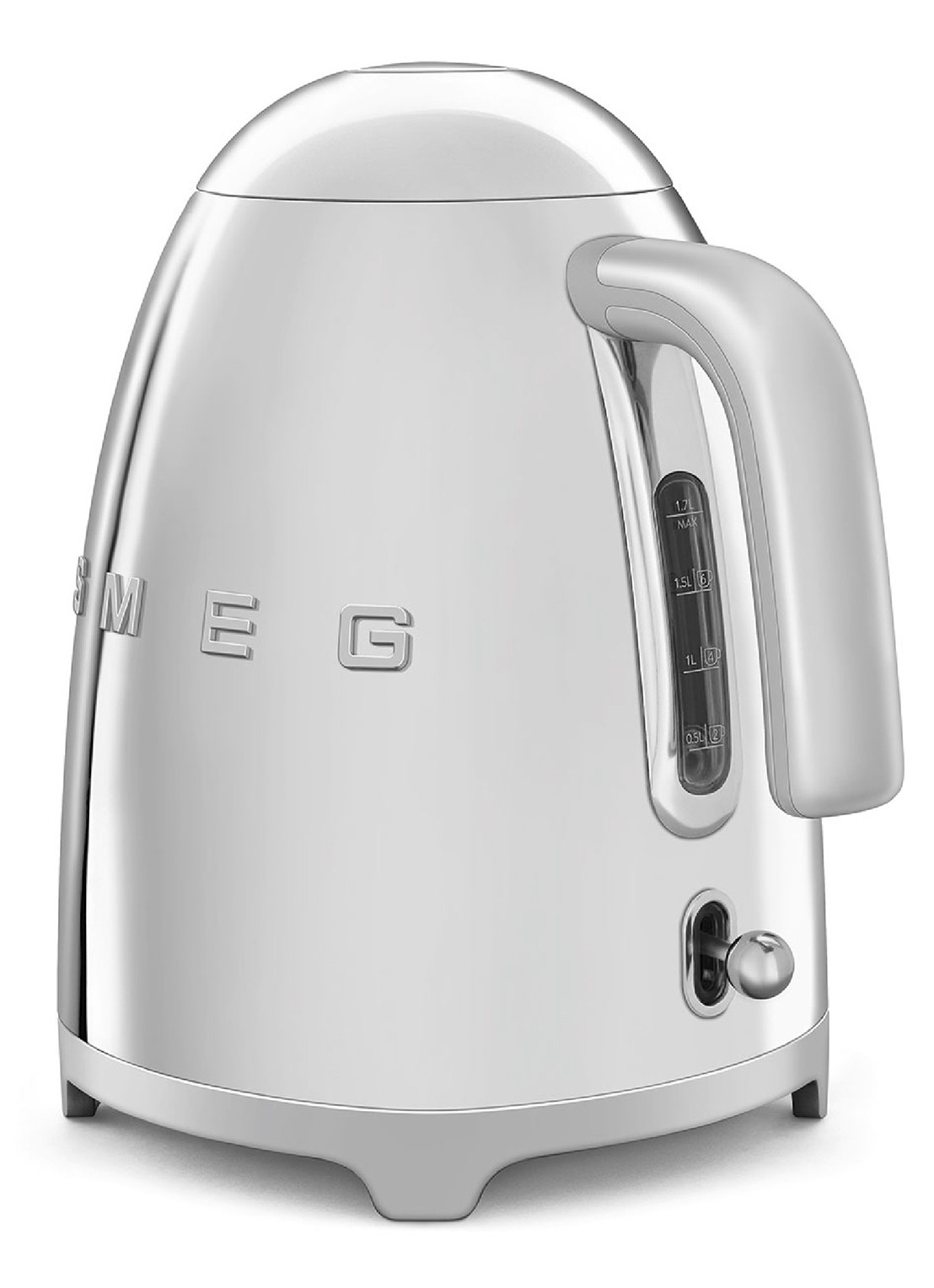 SMEG 50's Style waterkoker 1,7 liter KLF03SSEU - achterkant steel