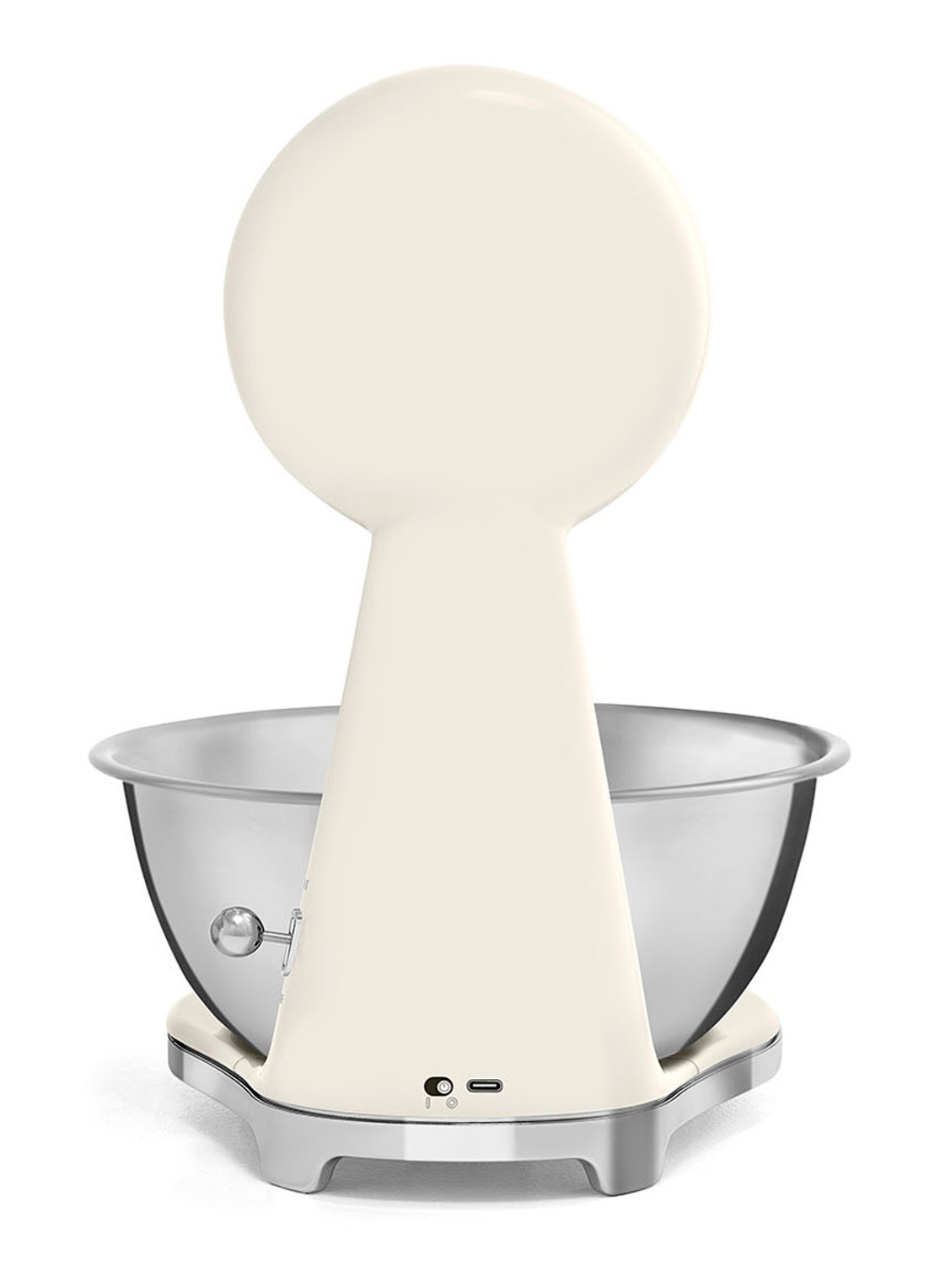 SMEG Digitale analoog keukenweegschaal - achterkant 5 beige