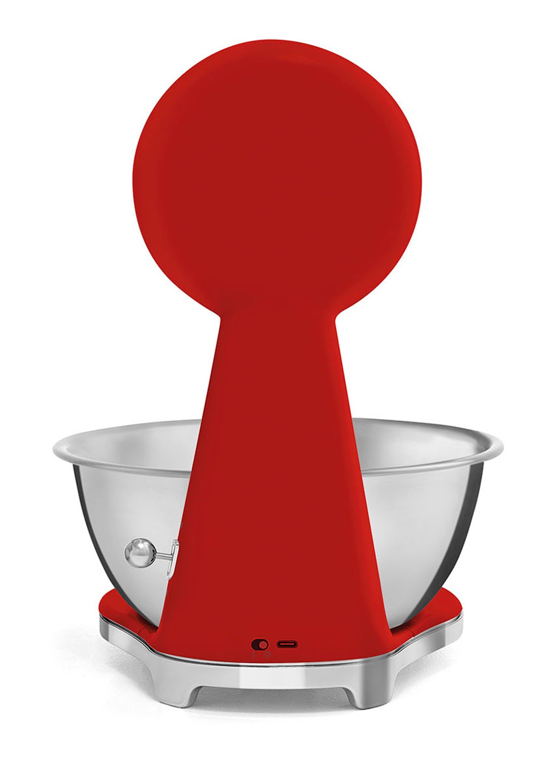 SMEG Digitale analoog keukenweegschaal - achterkant 3 rood