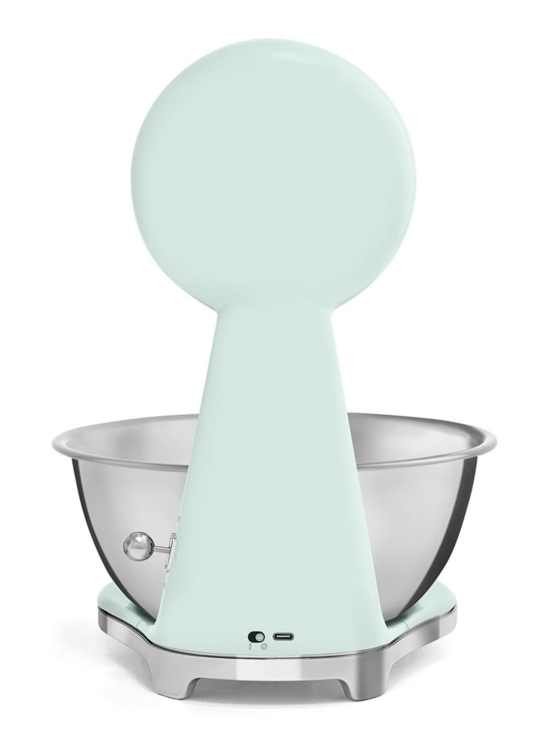 SMEG Digitale analoog keukenweegschaal - achterkant mint