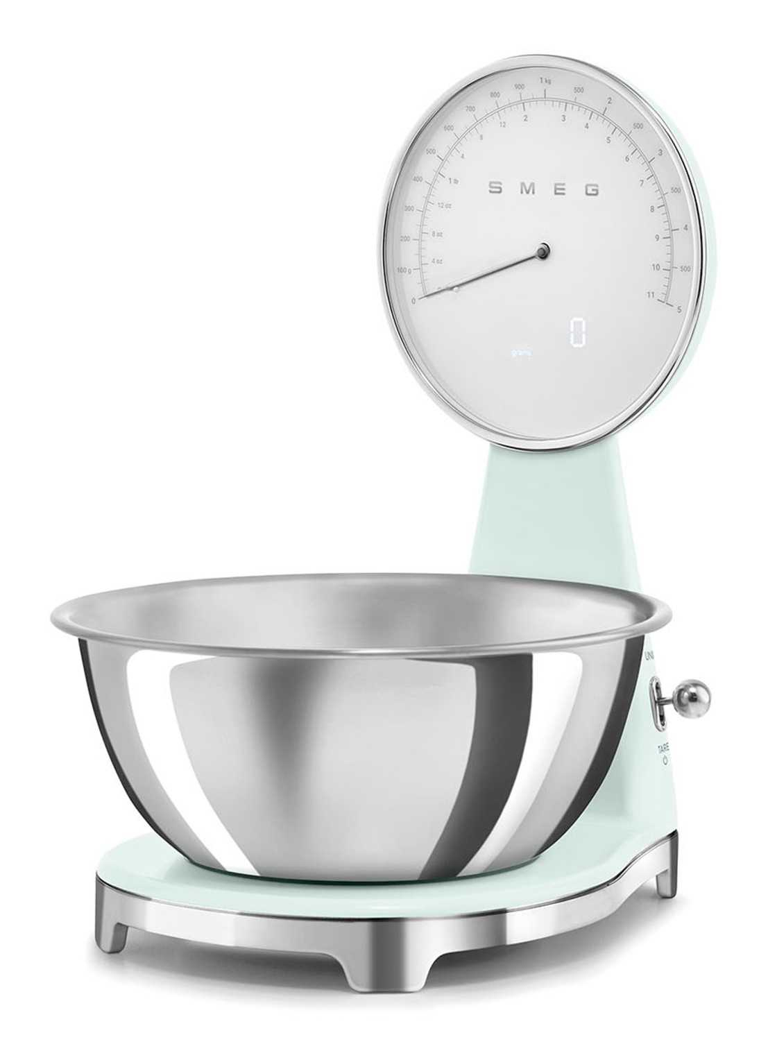 SMEG Digitale analoog keukenweegschaal - voorkant 5 mint