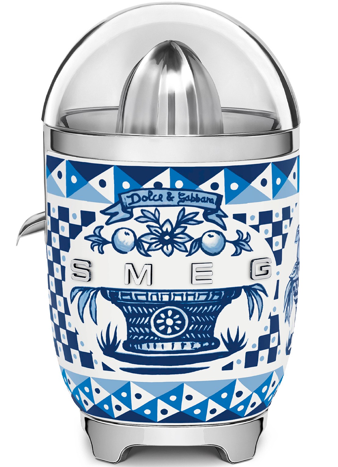 SMEG Dolce & Gabbana Blu Mediterraneo citruspers CJF01DGBEU - voorkant blu mediterraneo