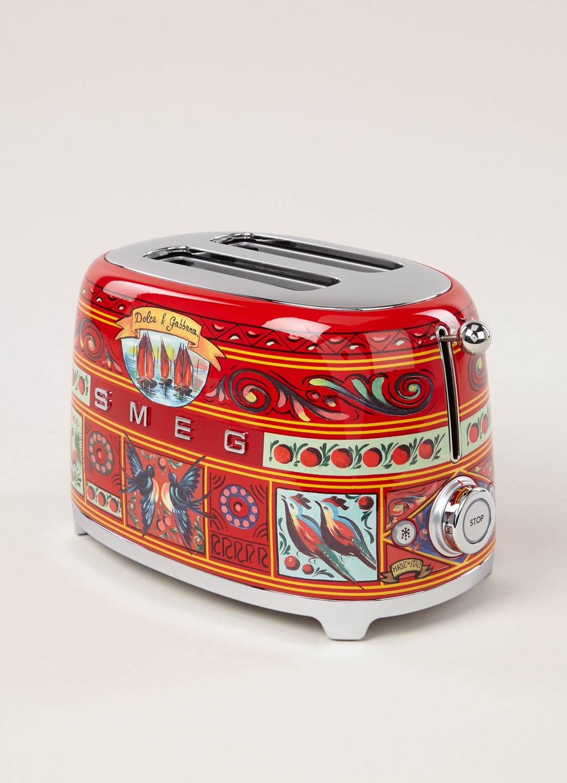 SMEG Dolce & Gabbana Sicily is my Love broodrooster 2-slots TSF01DGEU - detail 3 sicily is my love