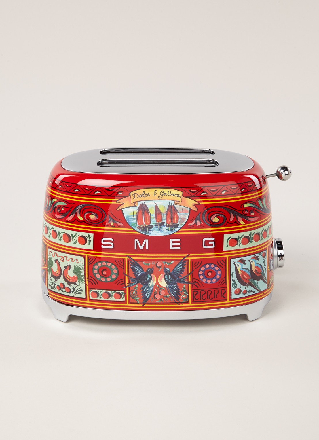 SMEG Dolce & Gabbana Sicily is my Love broodrooster 2-slots TSF01DGEU - voorkant 2 sicily is my love