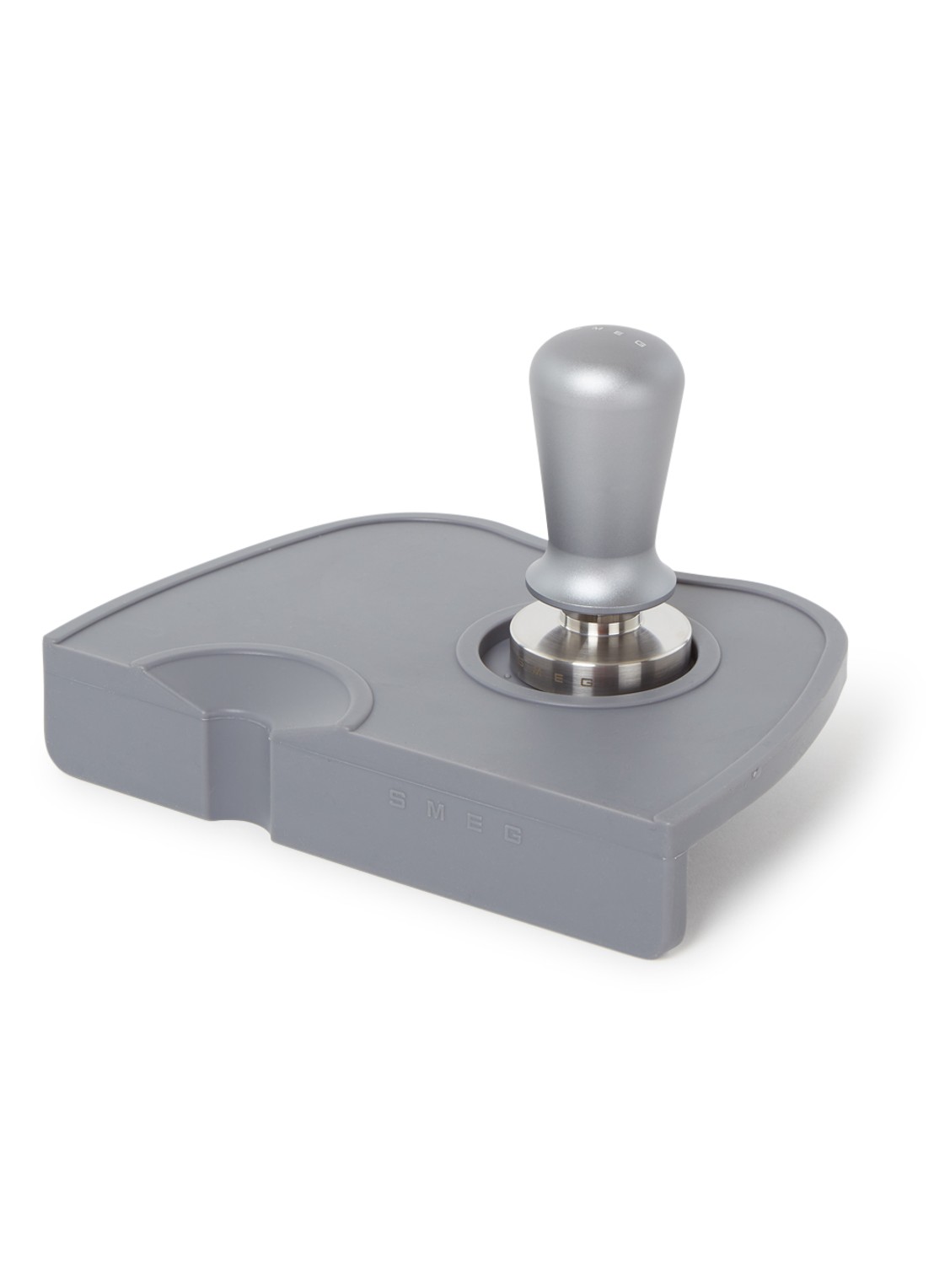 SMEG Koffie Tamper ECTS01 2-delig - voorkant grijs