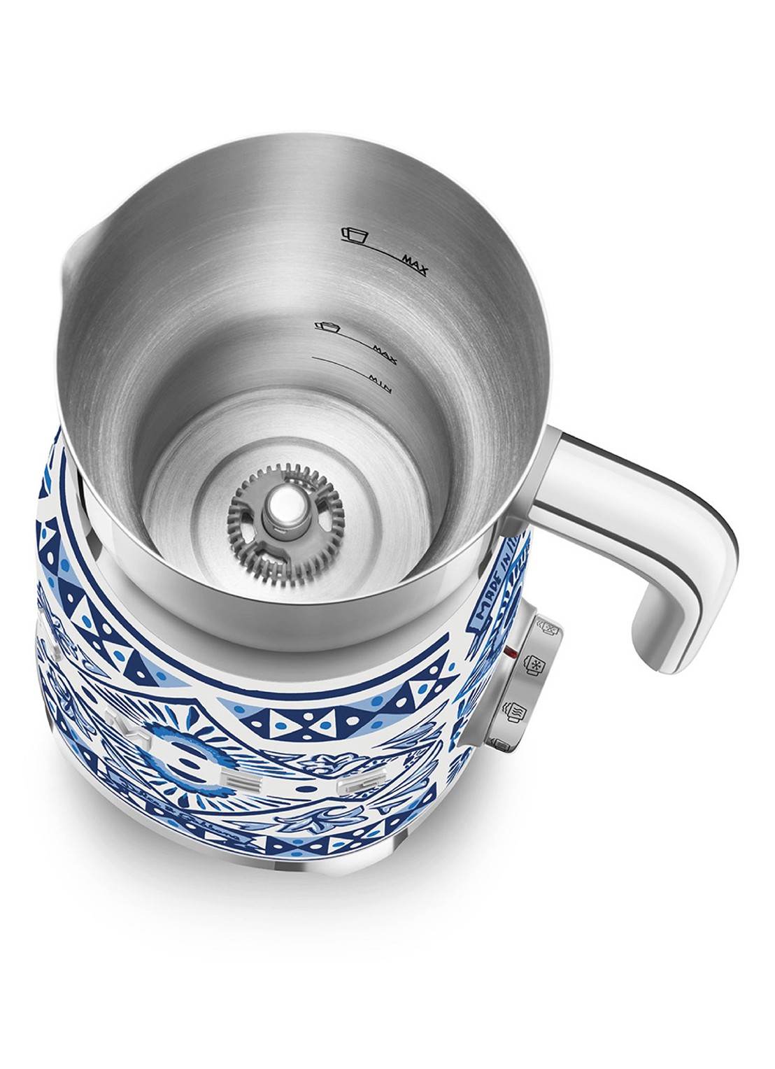 SMEG Melkopschuimer MFF01DGBEU - achterkant 3 blu mediterraneo