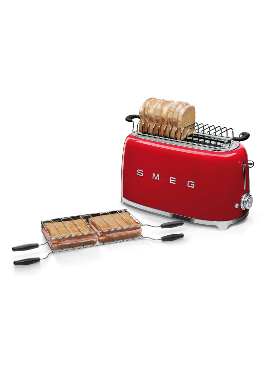 SMEG Opwarmrek voor broodrooster TSBW01 - detail 2 rvs