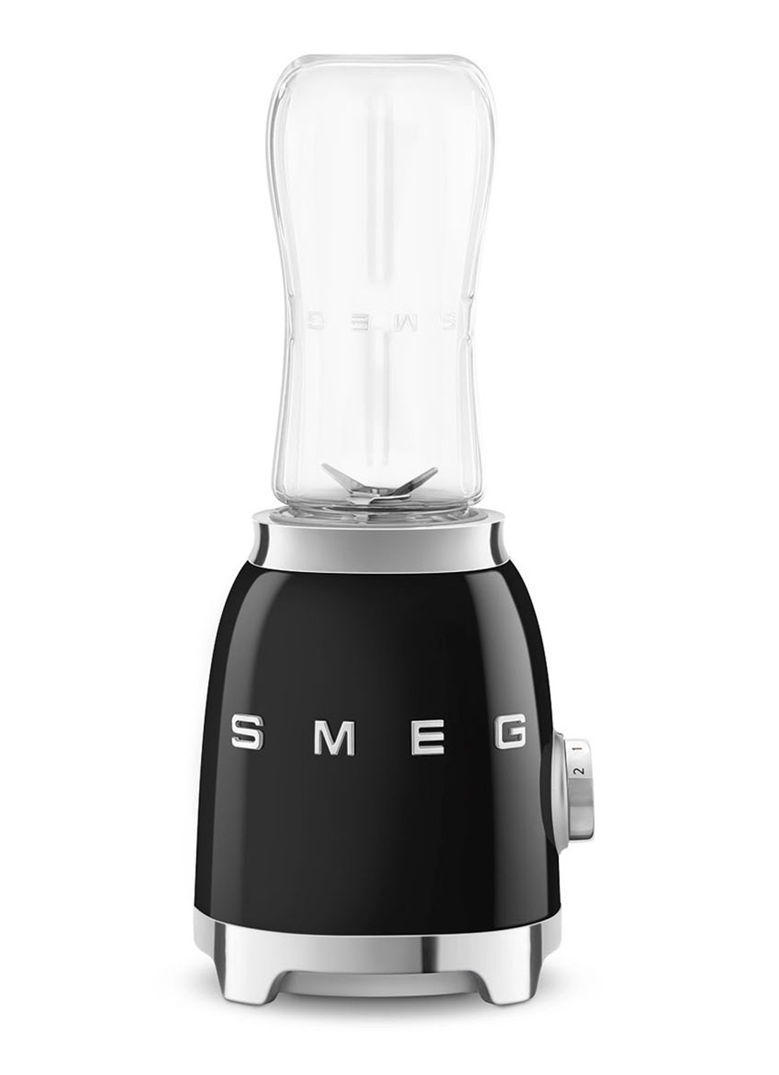 SMEG Personal blender 0,6 liter PBF01BLEU - voorkant zwart
