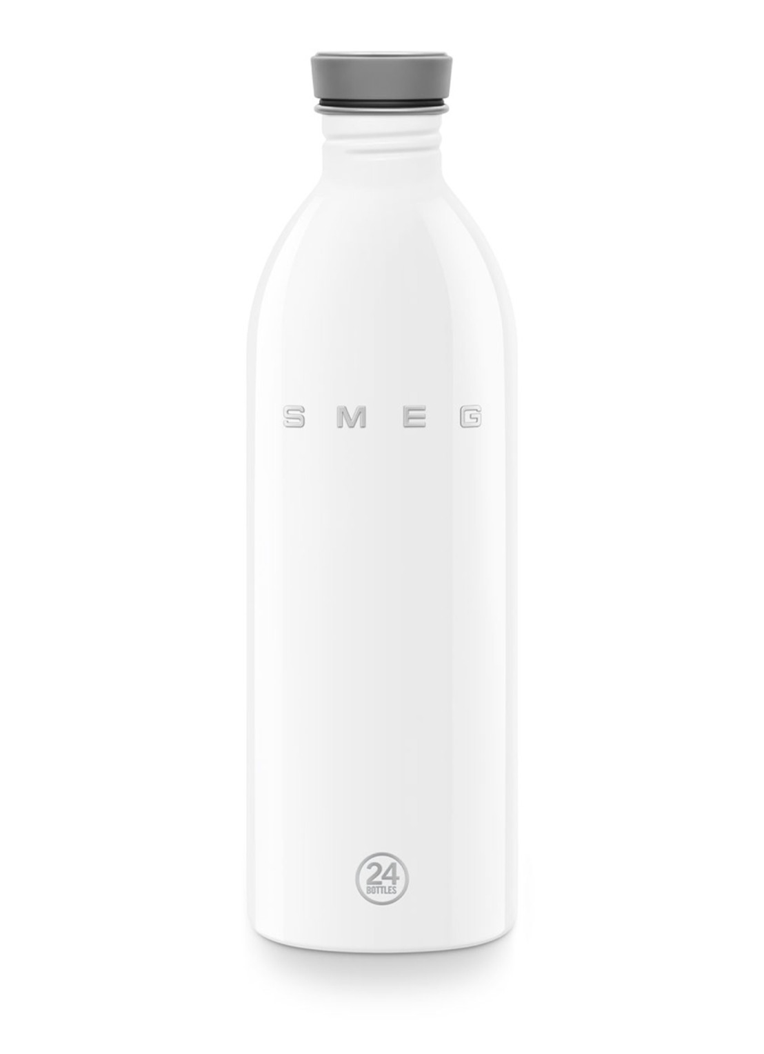 SMEG Urban waterfles 1 liter - voorkant wit
