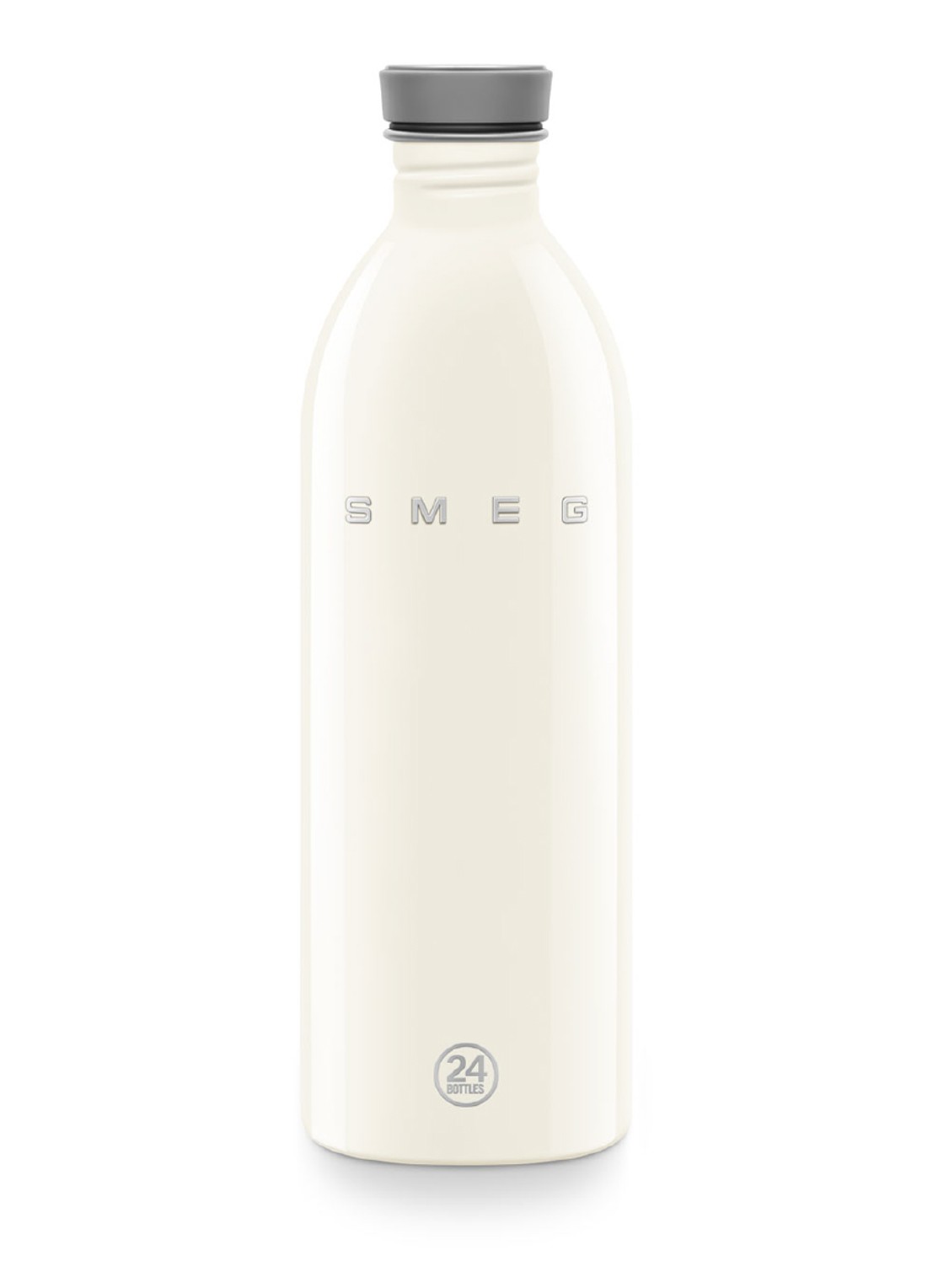 SMEG Urban waterfles 1 liter - voorkant beige